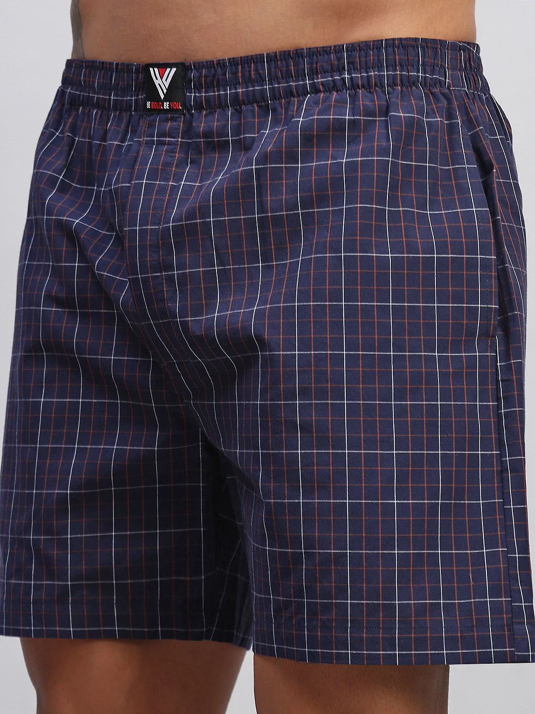 Men Striped Cotton Boxer Shorts - Image 6