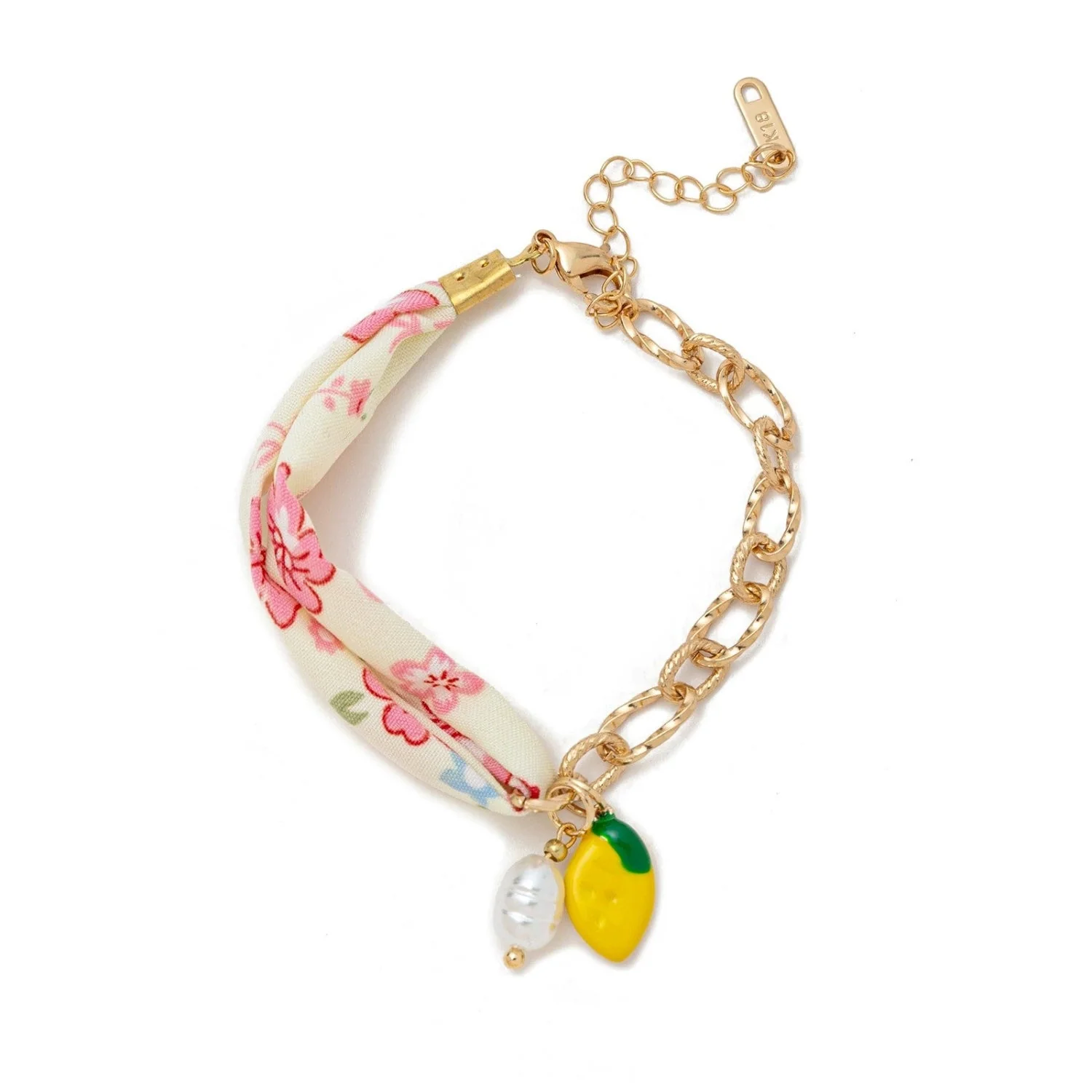 Citrus Bloom Lemon Charm Bracelet