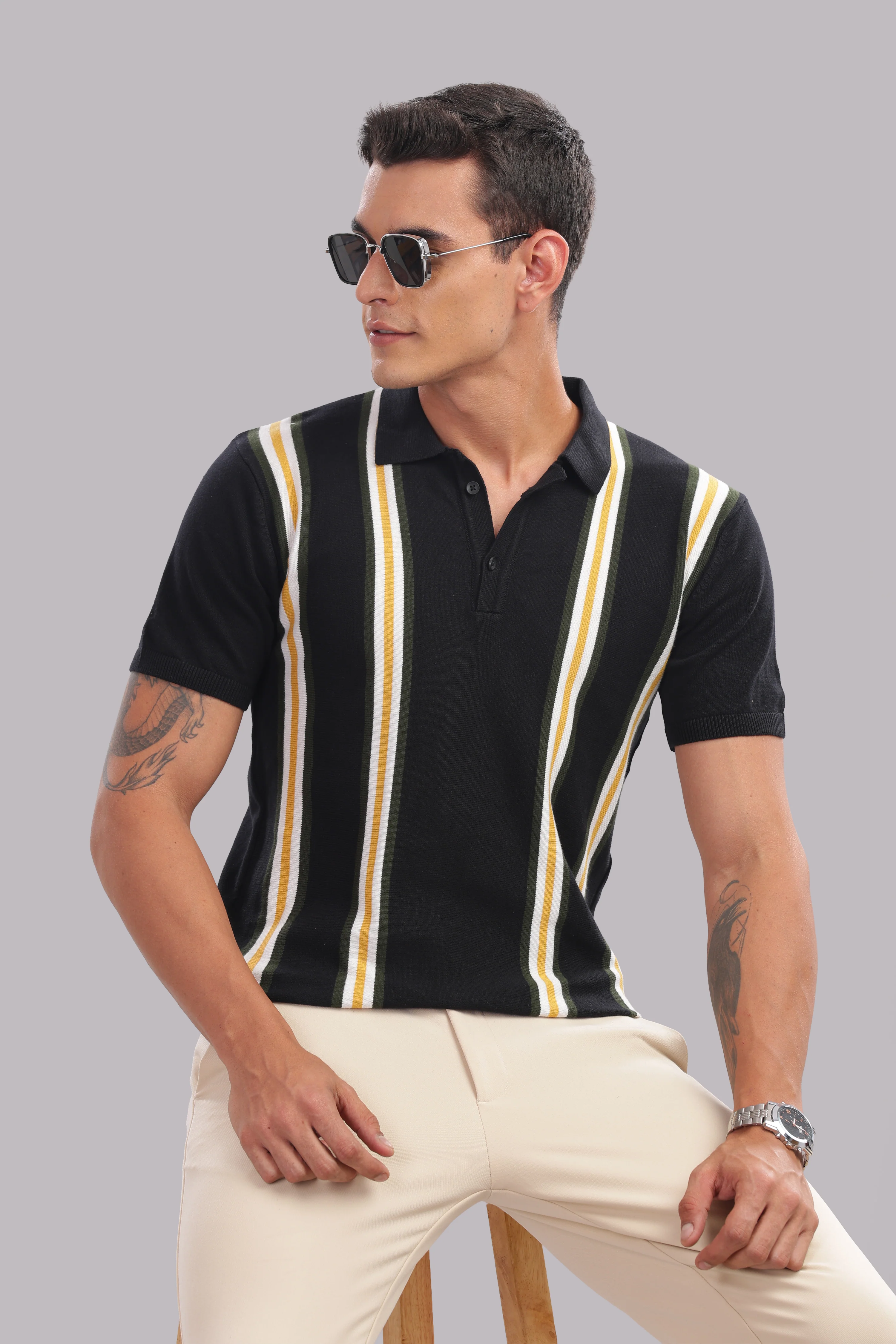 Men Multi Printed Cotton Regular T-Shirt - Image 2