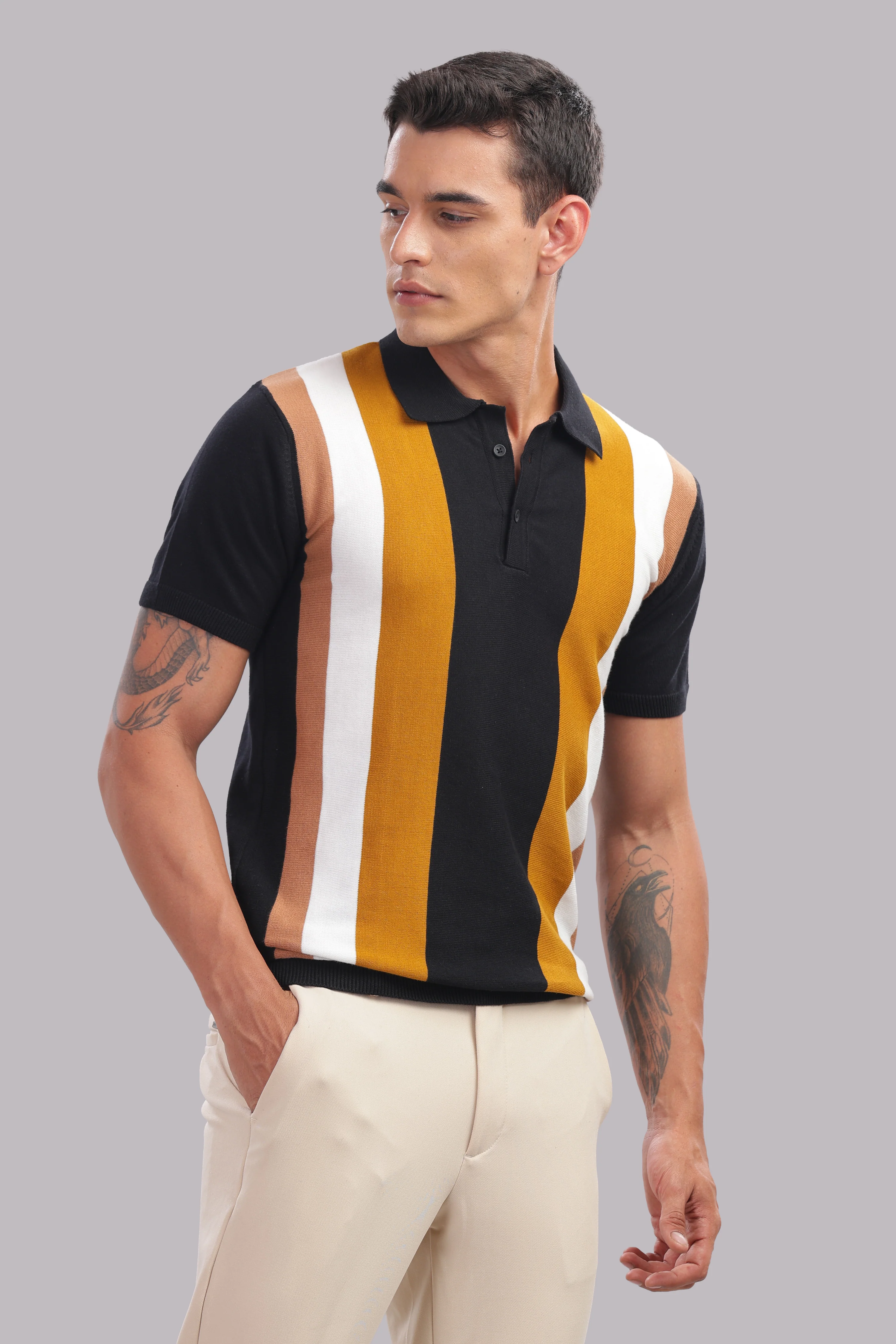 Men Multi Printed Cotton Regular T-Shirt - Image 6