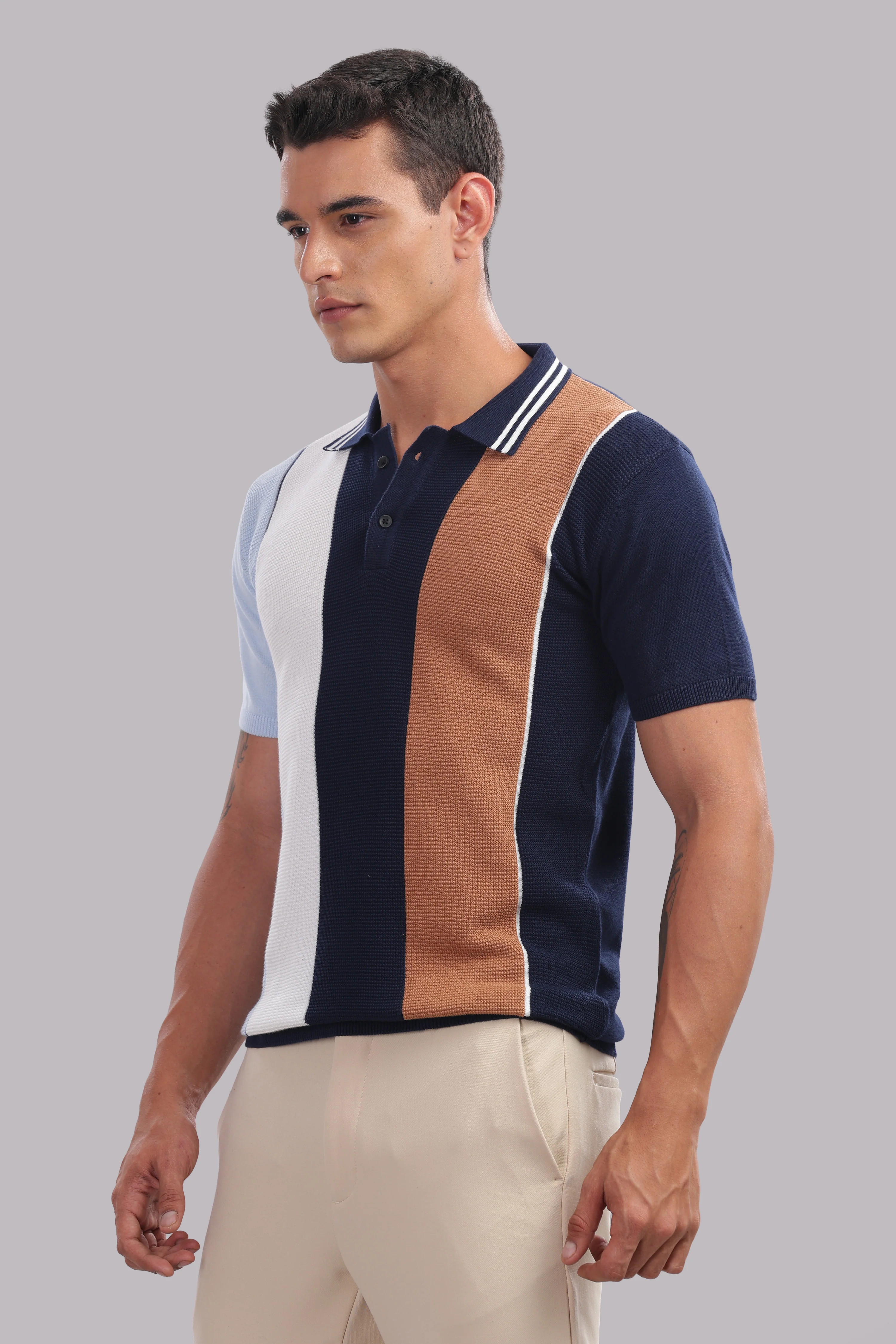 Men Multi Printed Cotton Regular T-Shirt - Image 4