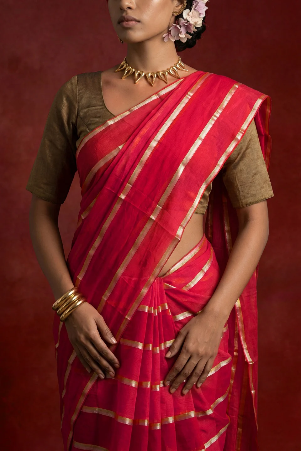 Devanshi Multicoloured Handwoven Cotton - Image 3