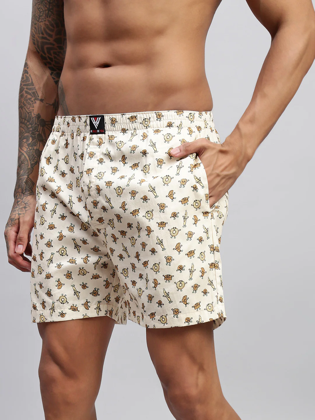 Men Cotton Printed Boxer Shorts - Image 5