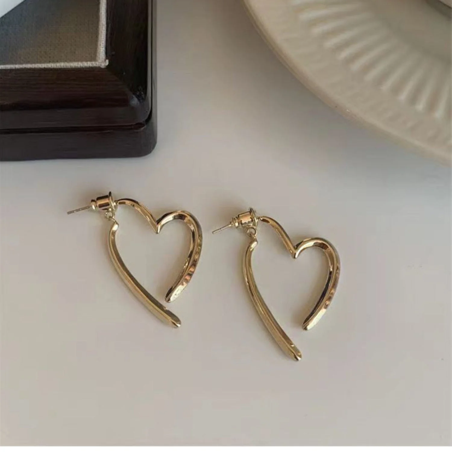 Gold Pin Earring