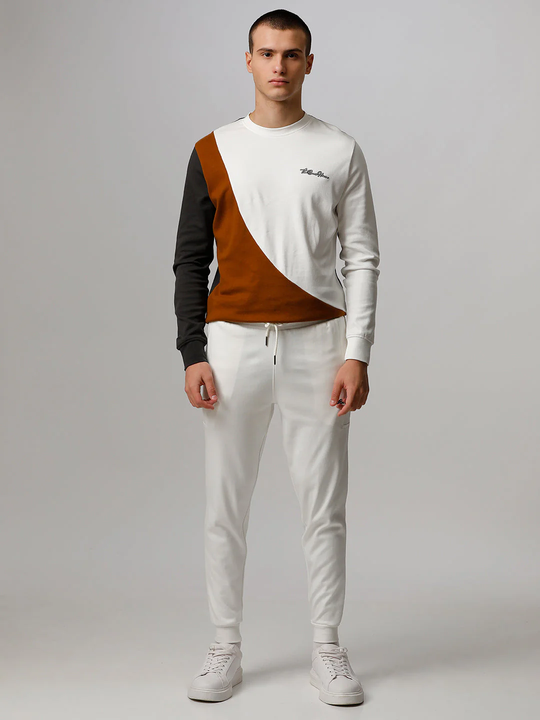 Men Ardor Edition Multi colour block Slim Fit Tracksuit