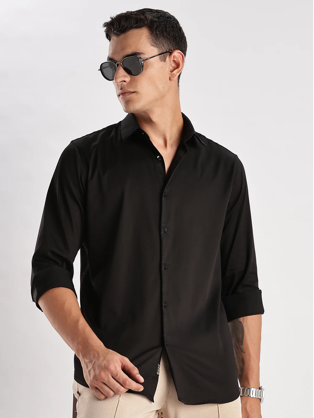 Men Black Casual Shirt