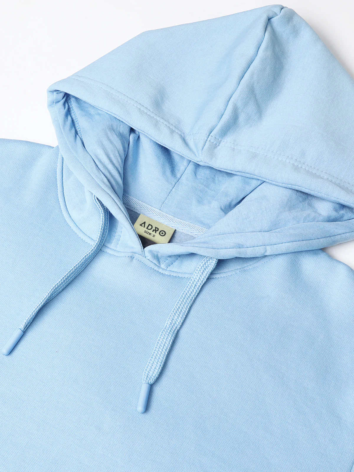 Men Blue Cotton Fleece Printed Hoodie - Image 5