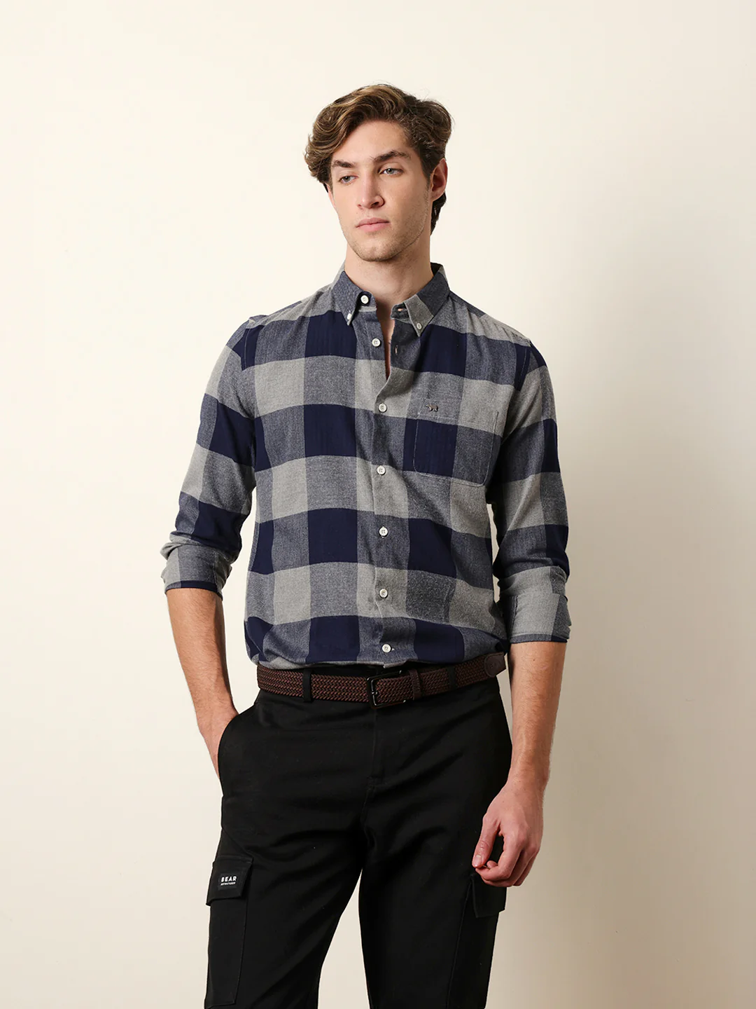 Men Checked Casual Full-Sleeve Shirt