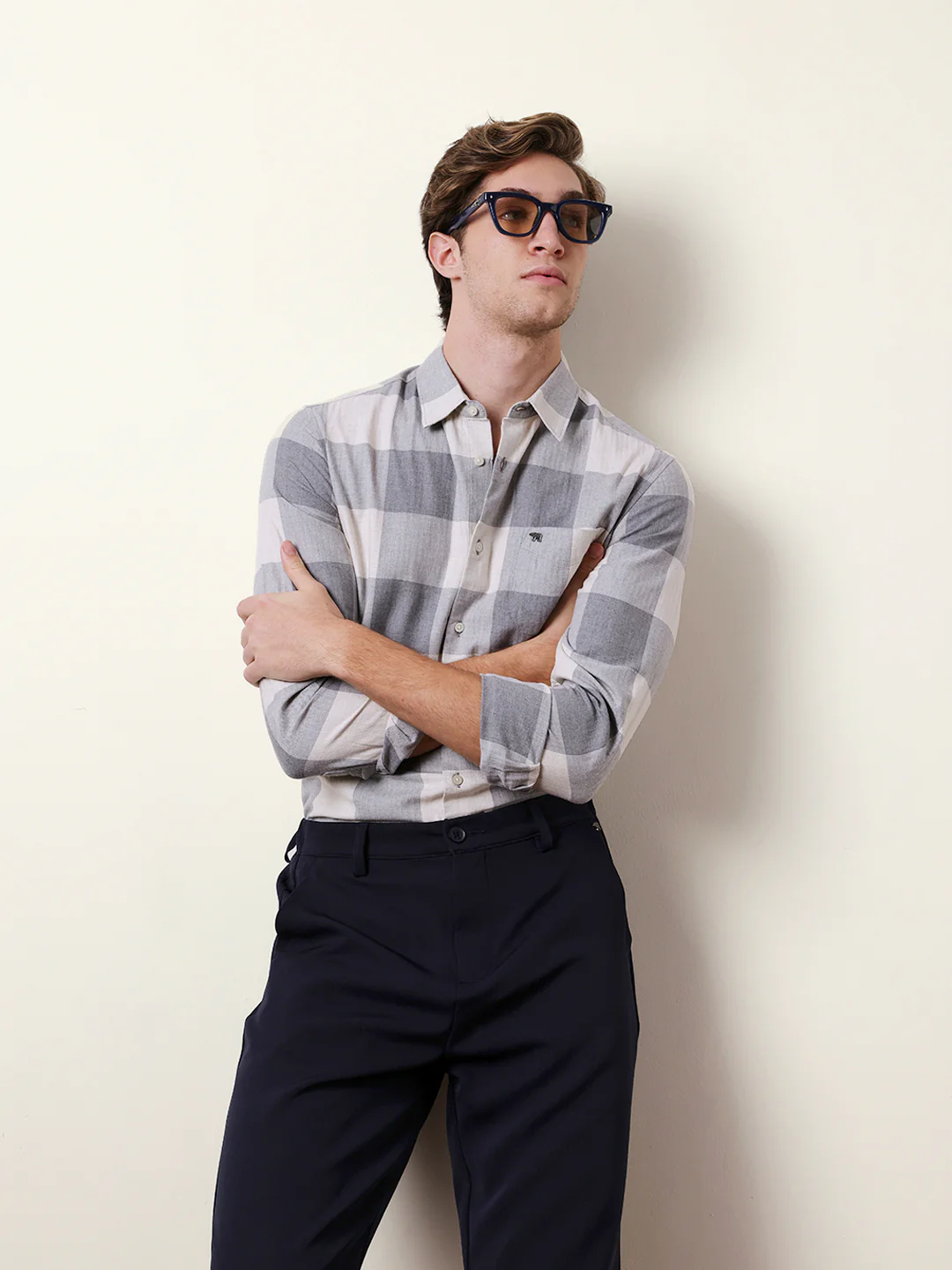 Men Checked Casual Full-Sleeve Shirt