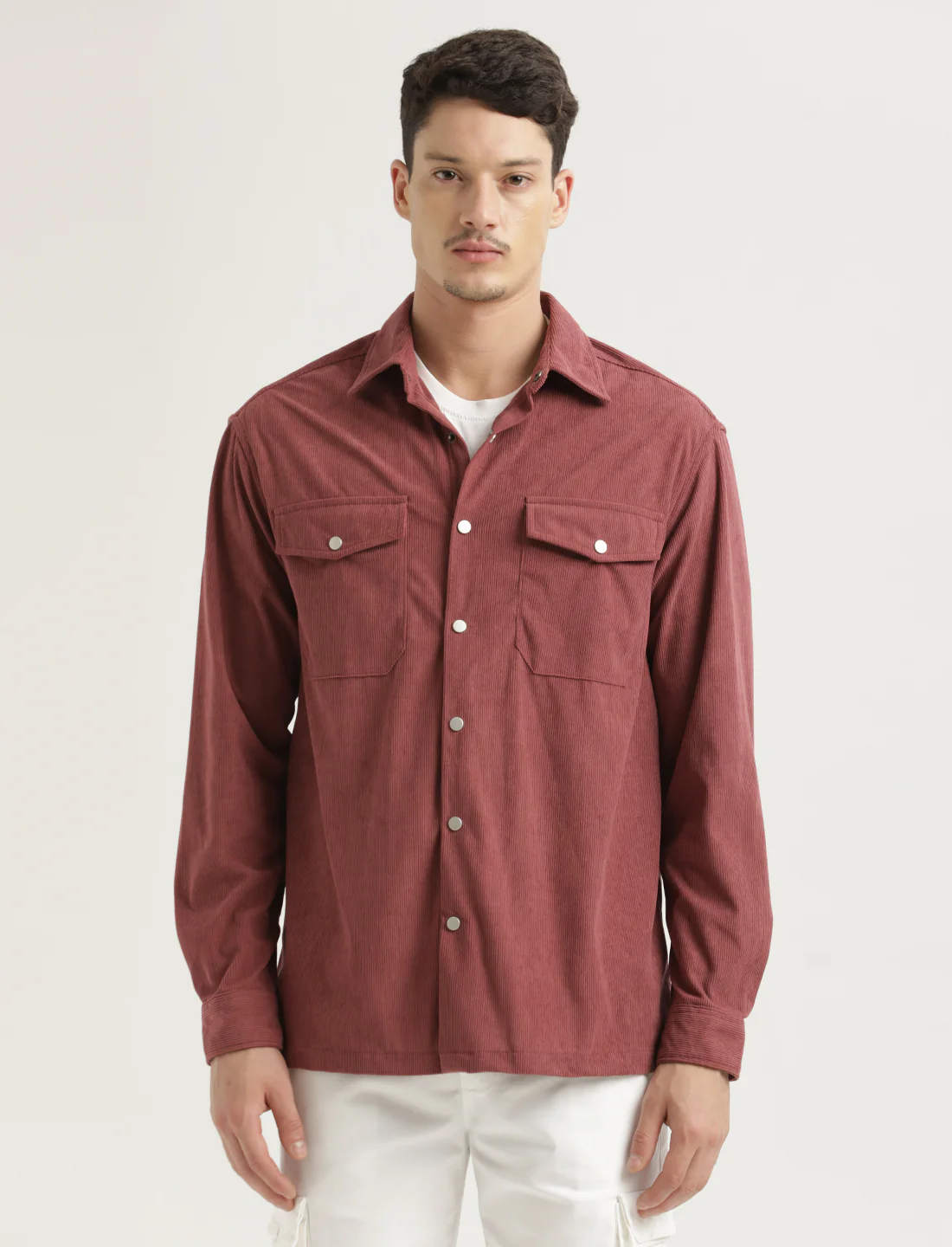 Men Corduroy Overshirt