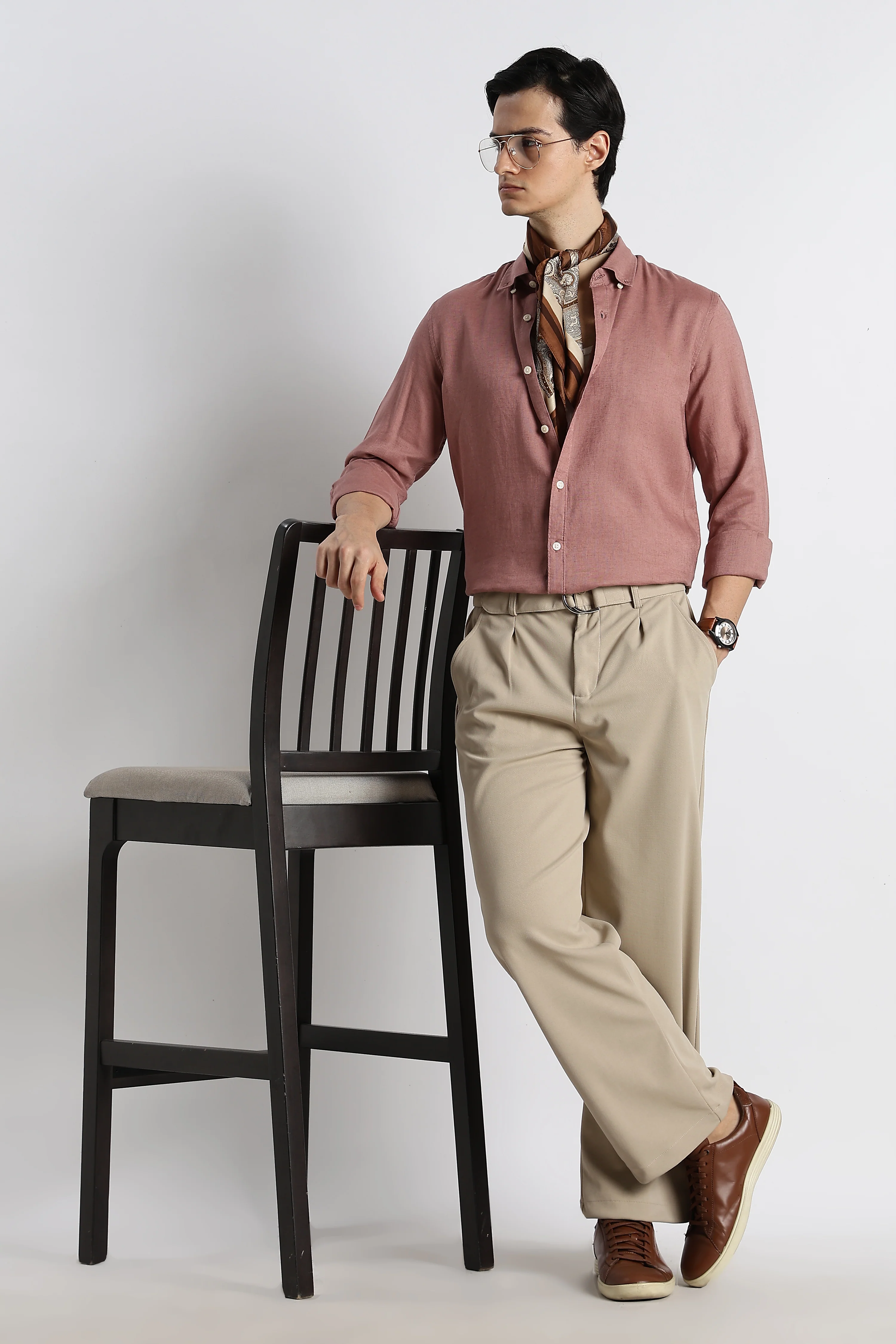 Men Cotton-Linen Shirt