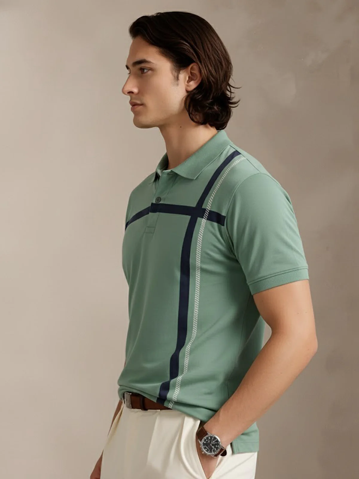 Men Cotton Polo T Shirt