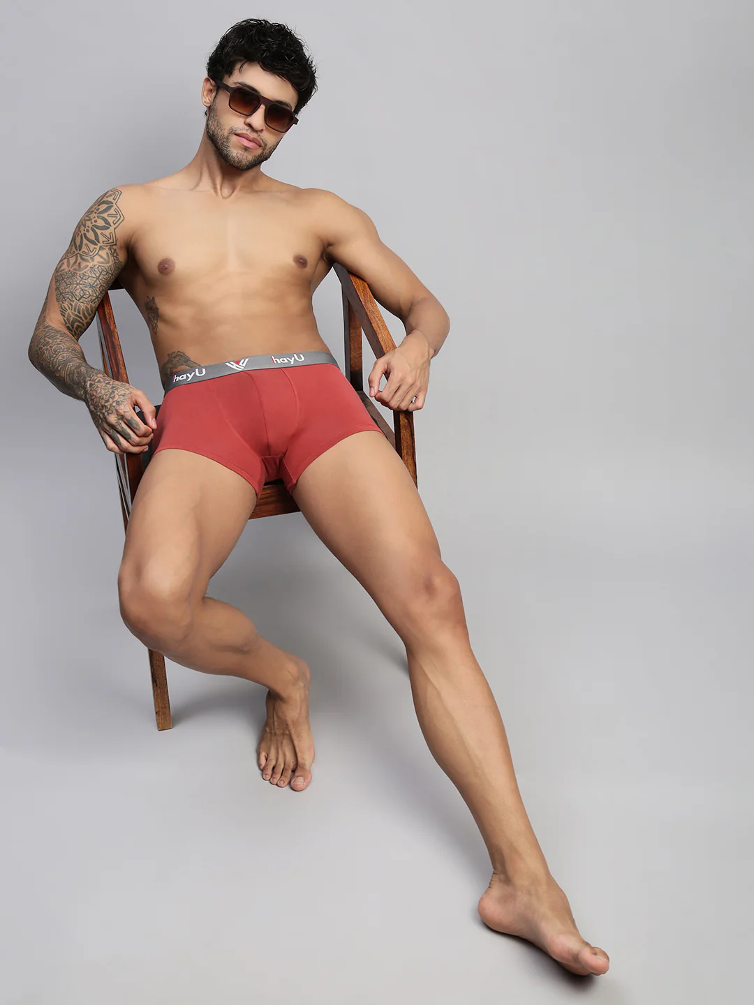 Men Pack of 2 Cotton Elastane Trunks - Image 8