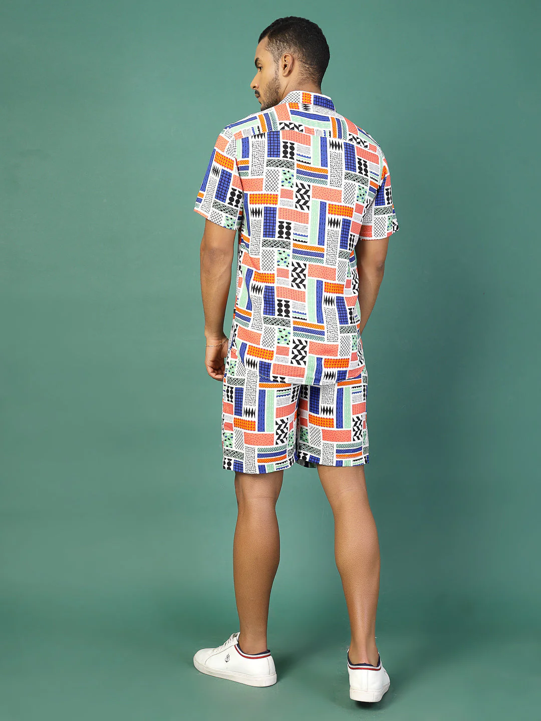 Men Ethnic Rayon Cuban Collar Coord Set