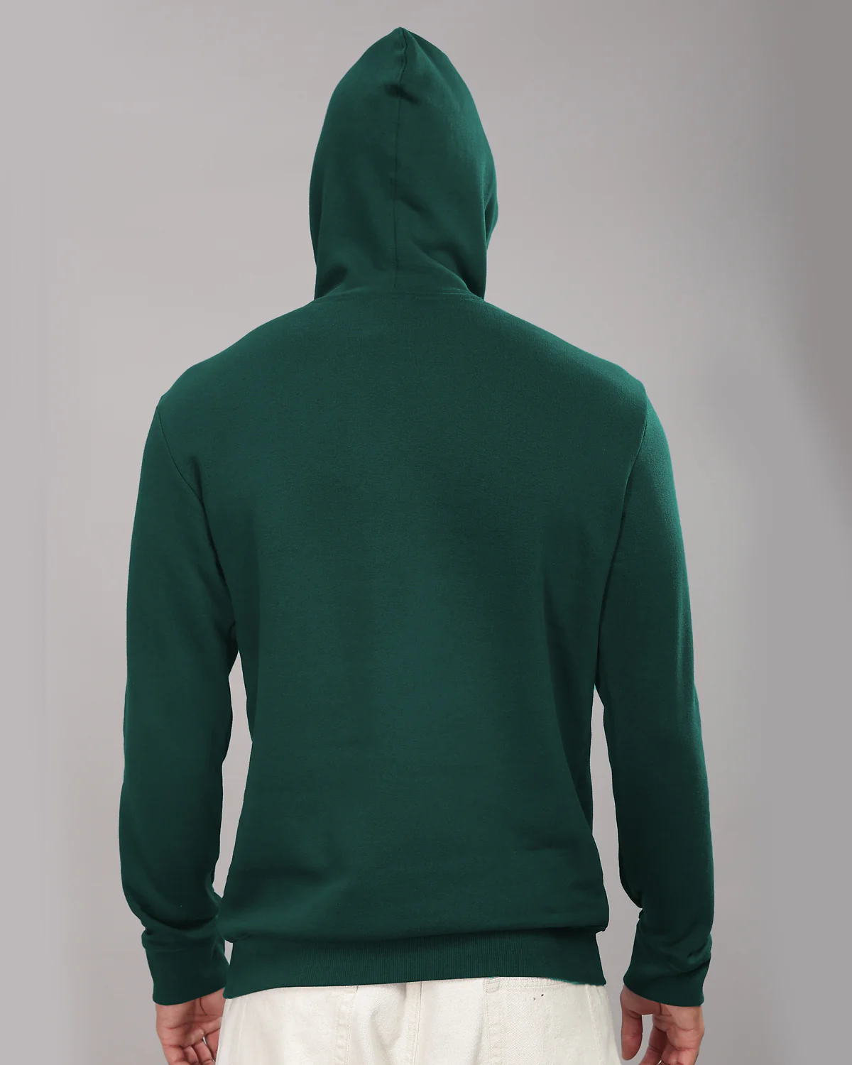 Men Green Long Lasting Printed Hoodie - Image 4