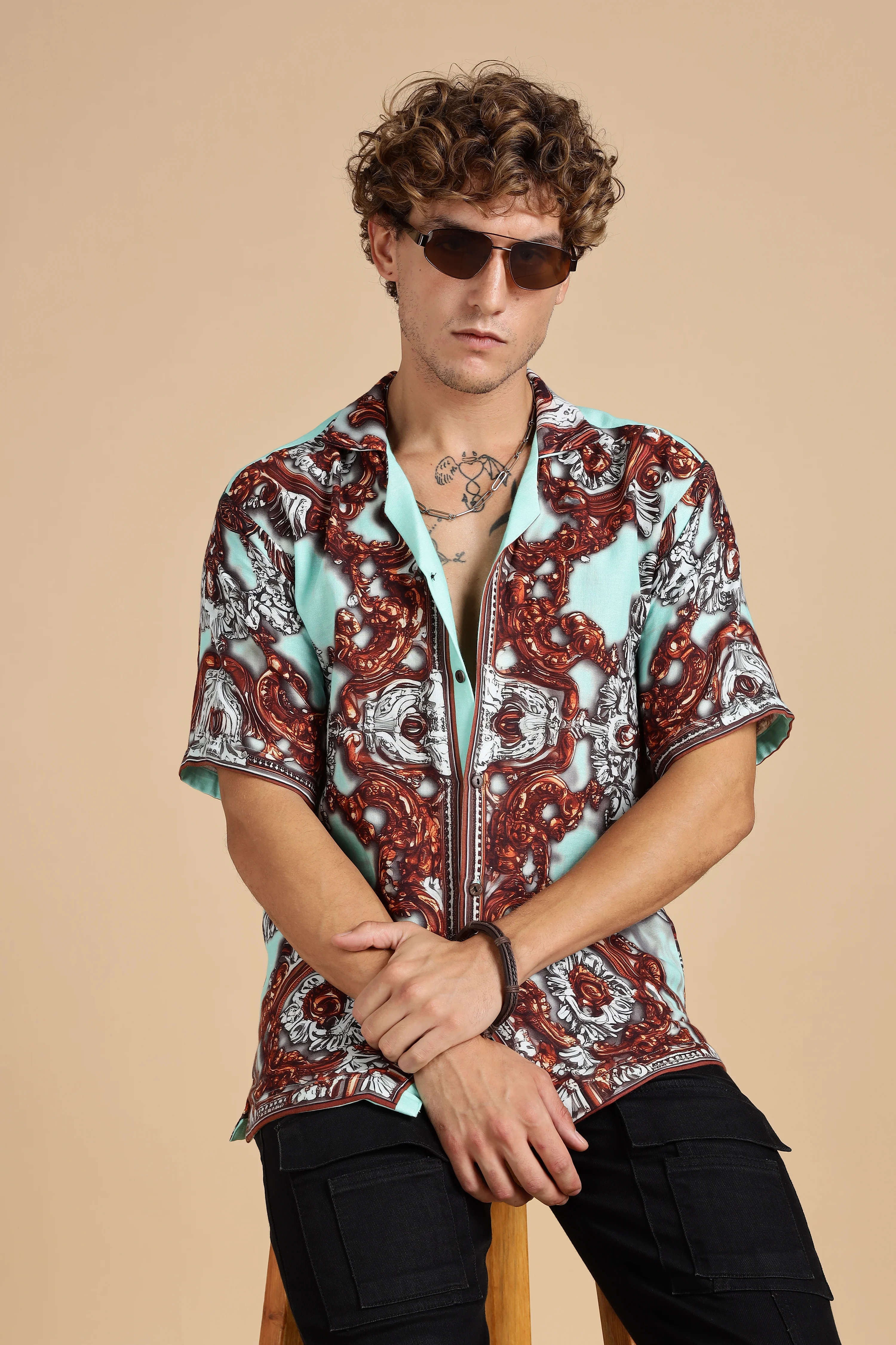 Men Jade 100% Gauge Cotton Shirt