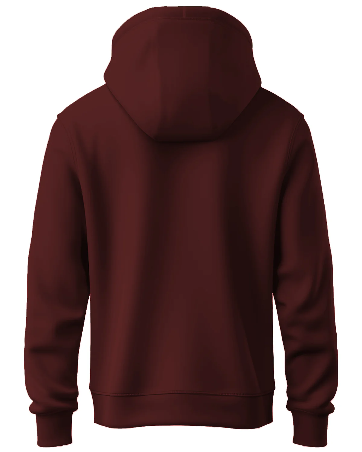 Men Maroon Printed Hoodie - Image 4