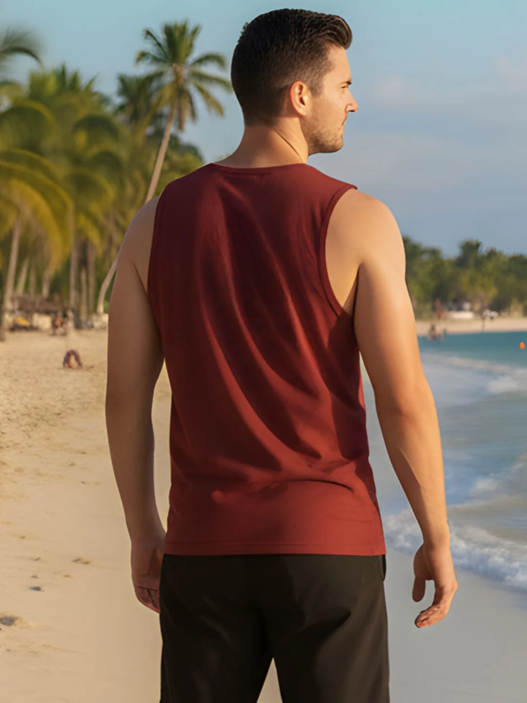 Men Maroon Printed T-shirt - Image 5