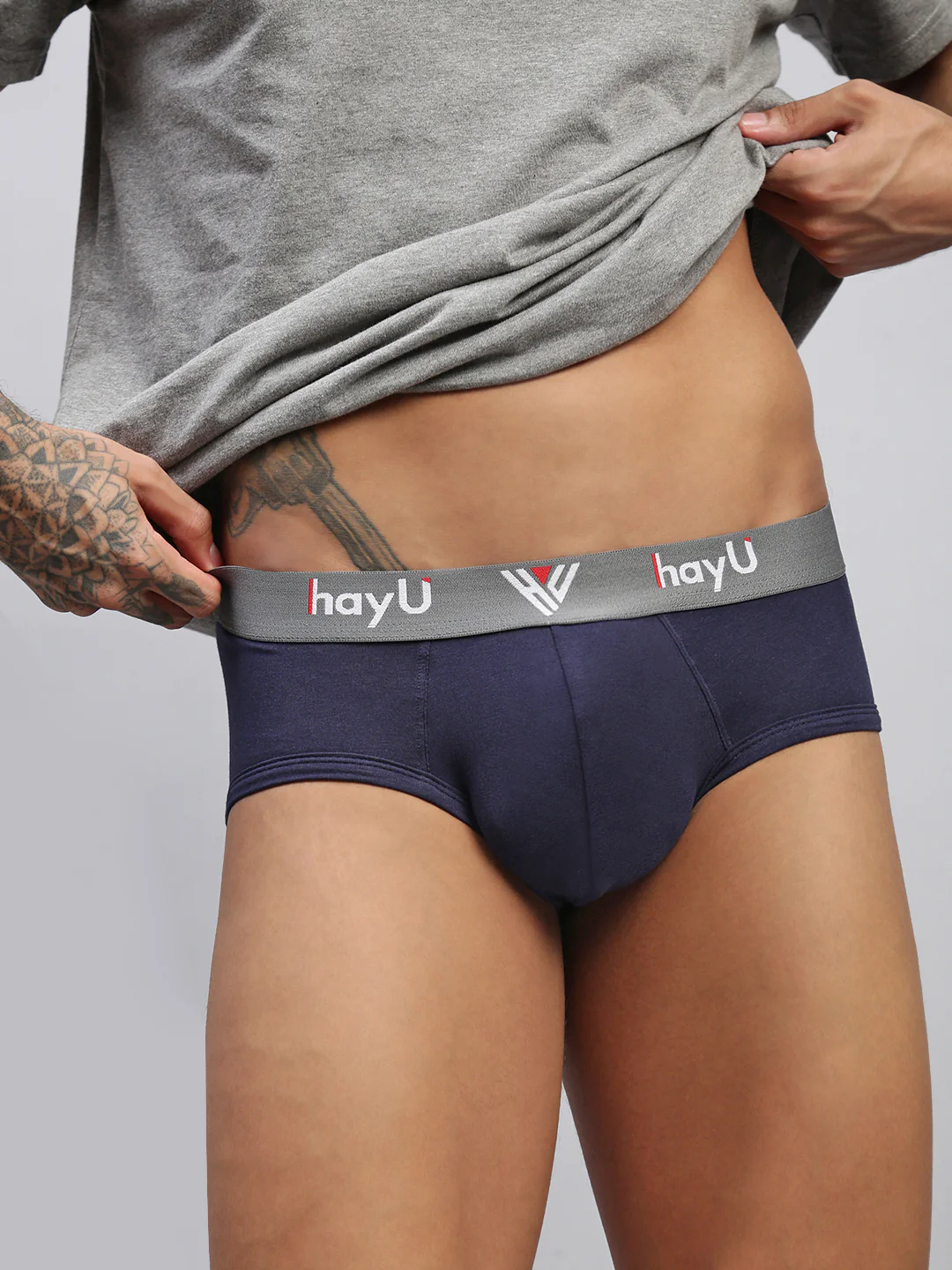 Men Pack of 2 Cotton Elastane Briefs - Image 6