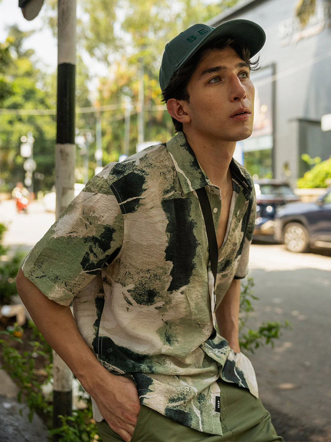Men Multi-Color Abstract Digital Print Relax Fit Casual Shirt