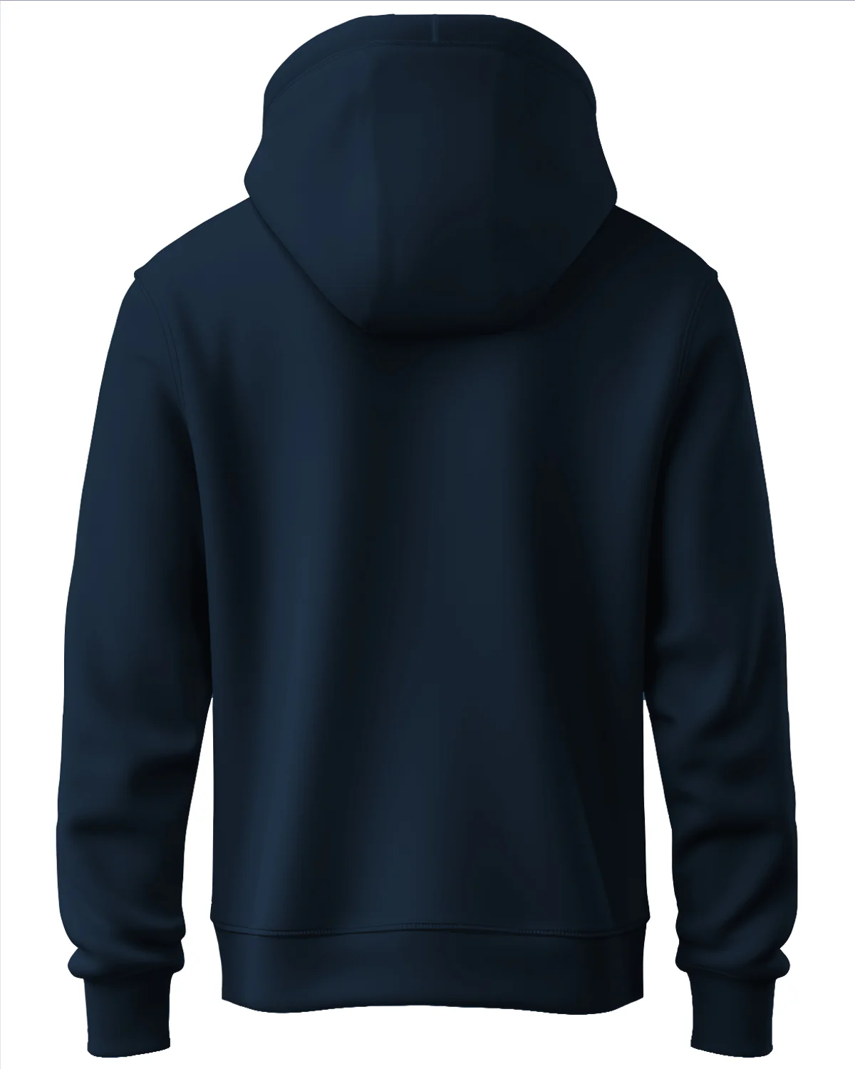 Men Navy Blue Printed Hoodie - Image 5