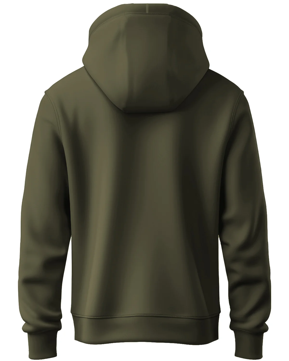 Men Olive Printed Hoodie - Image 7
