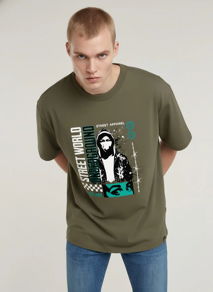 Men Oversized Cotton T-Shirt