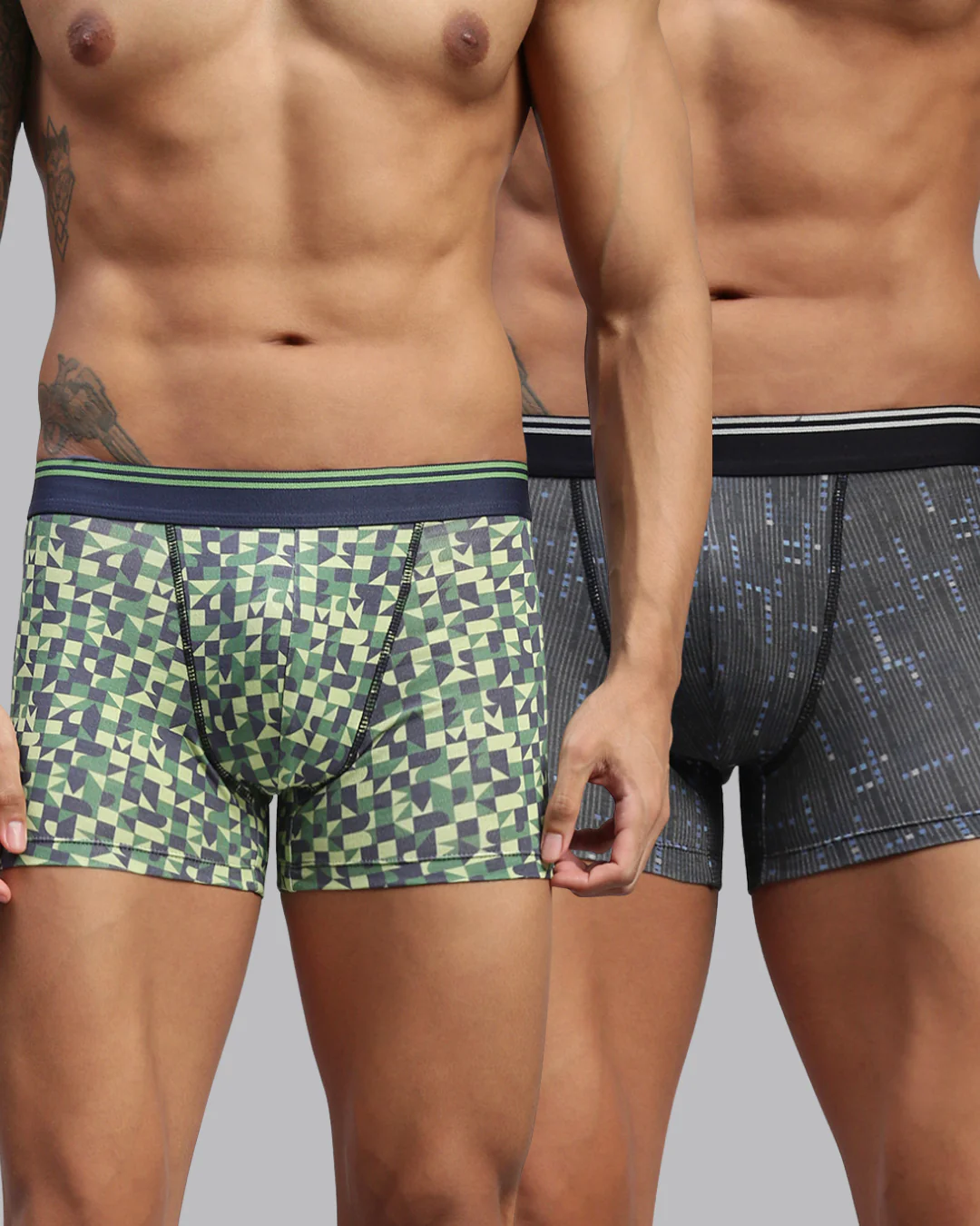 Men Pack of 2 Modal Printed Trunks