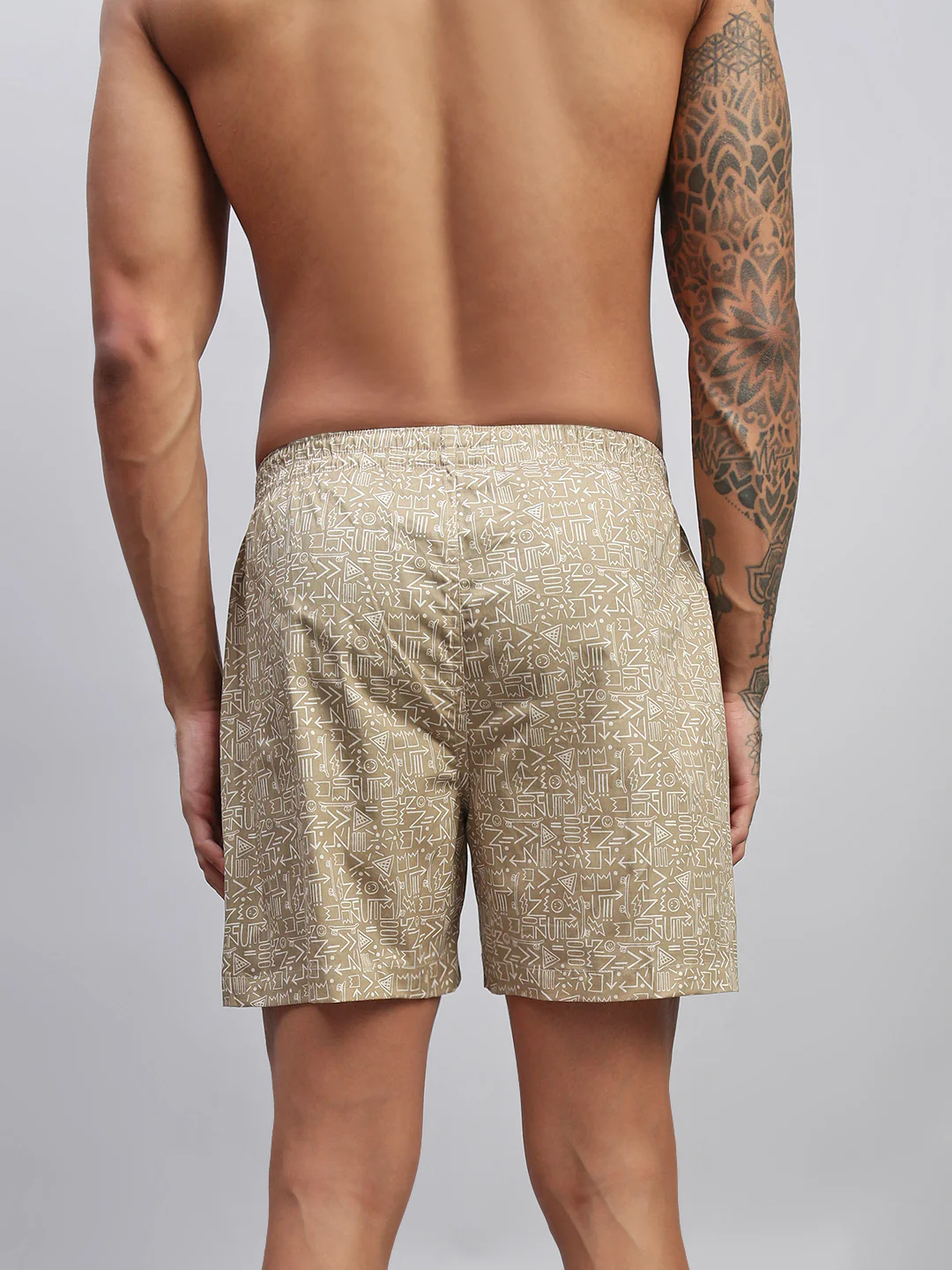 Men Pack of 2 Printed Cotton Boxer Shorts - Image 10