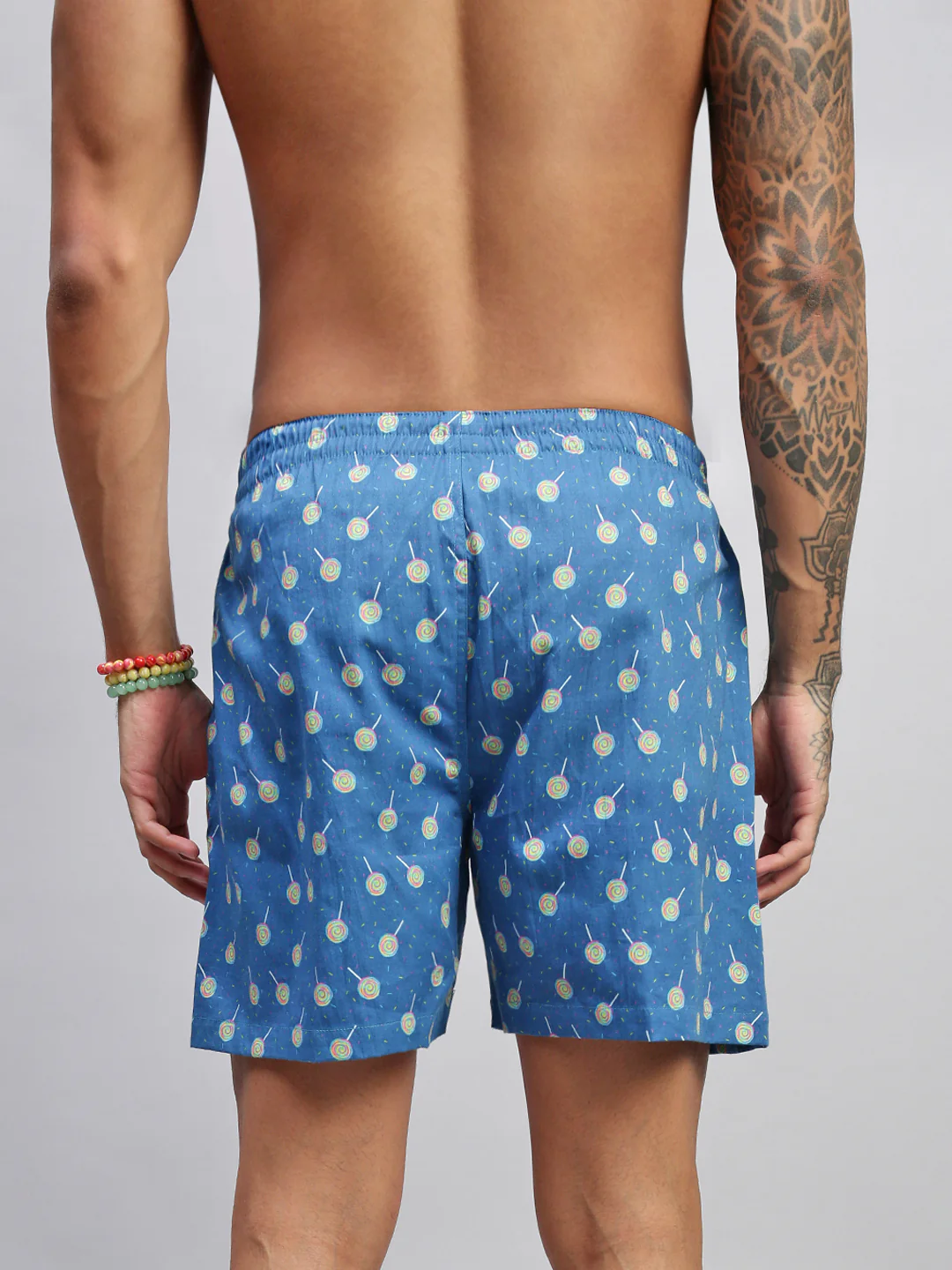 Men Pack of 2 Printed Cotton Boxer Shorts - Image 10