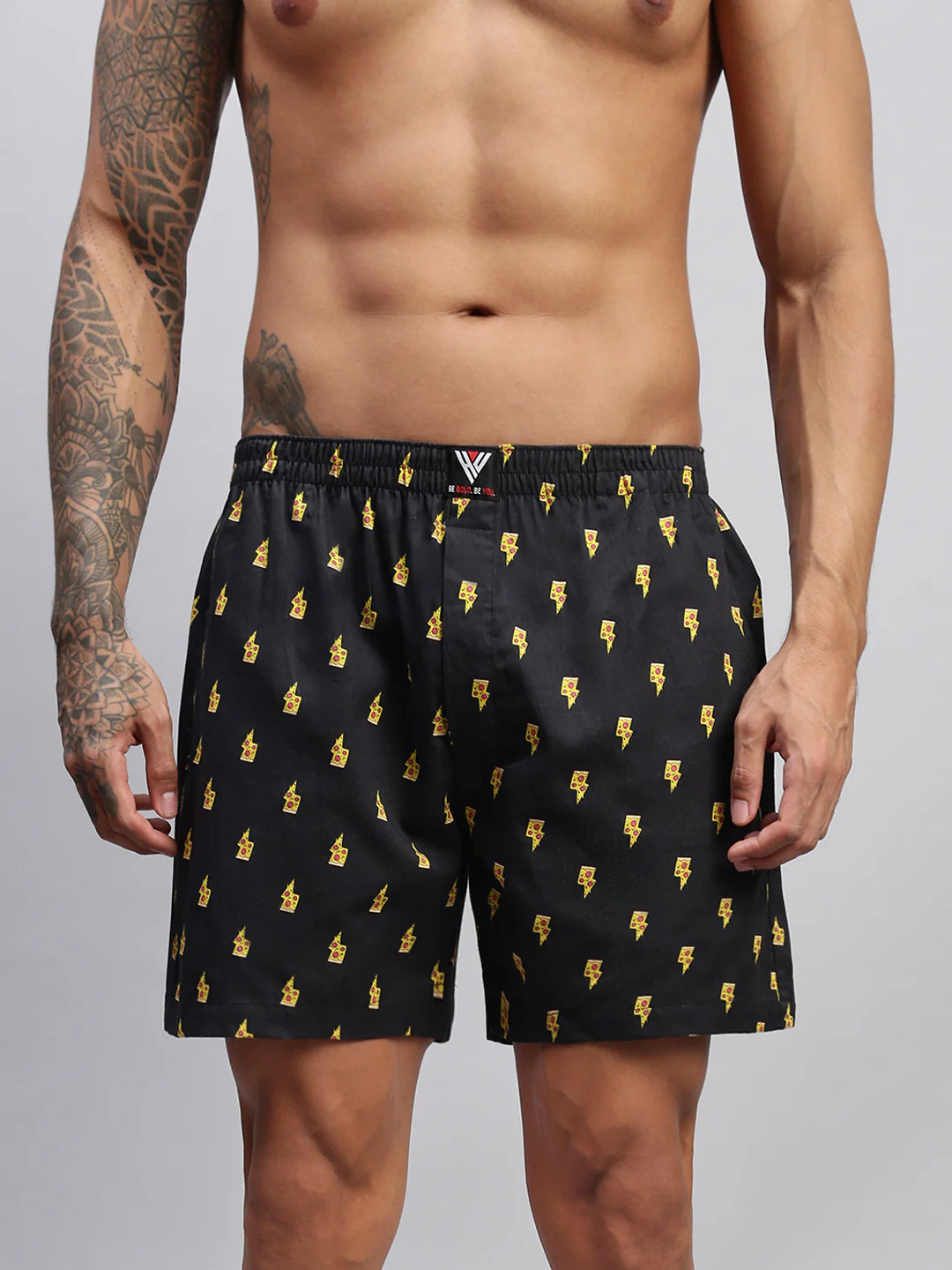 Men Pack of 2 Printed Cotton Boxer Shorts - Image 7
