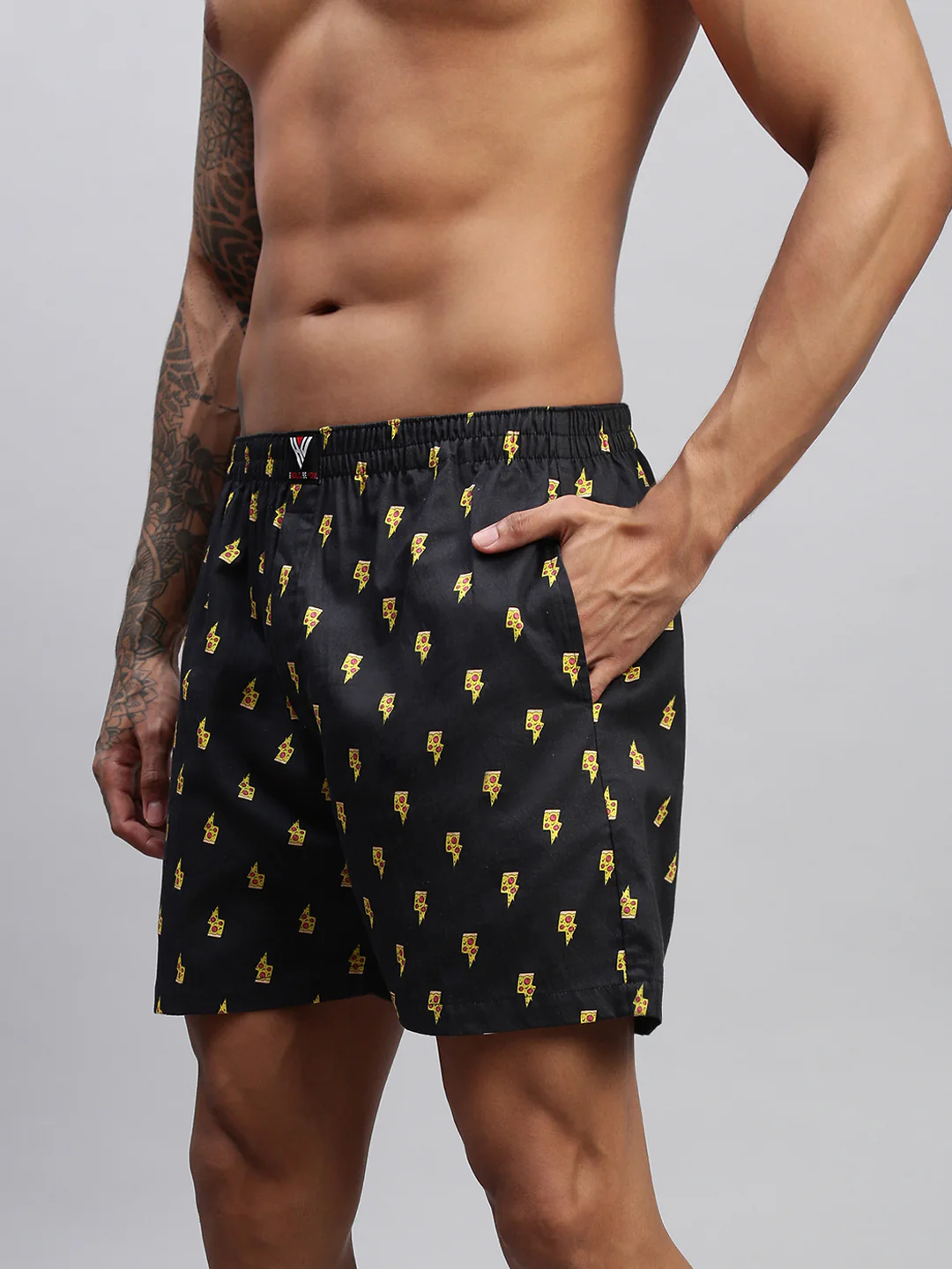 Men Pack of 2 Printed Cotton Boxer Shorts - Image 10