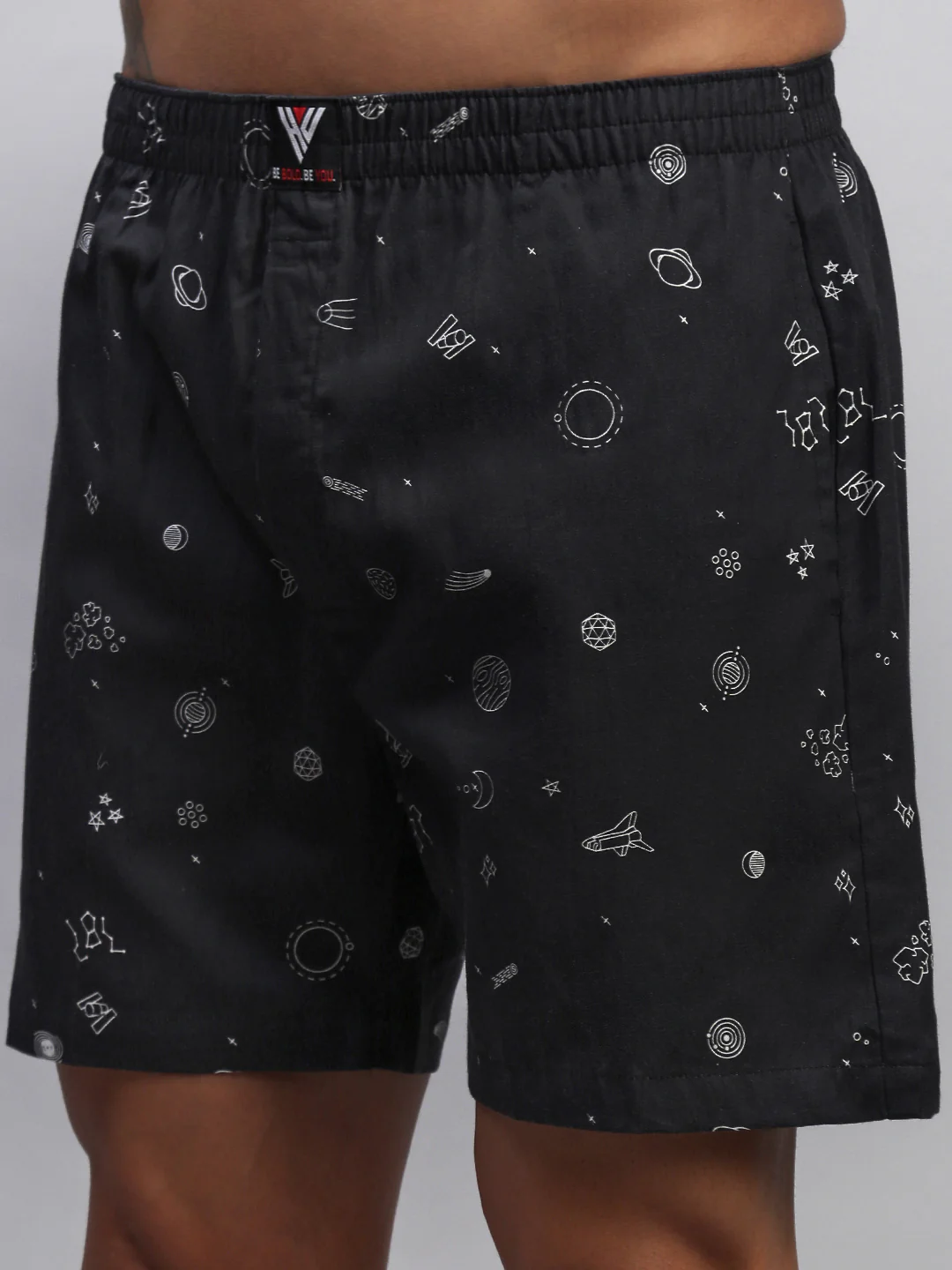 Men Pack of 2 Printed Cotton Boxer Shorts - Image 7