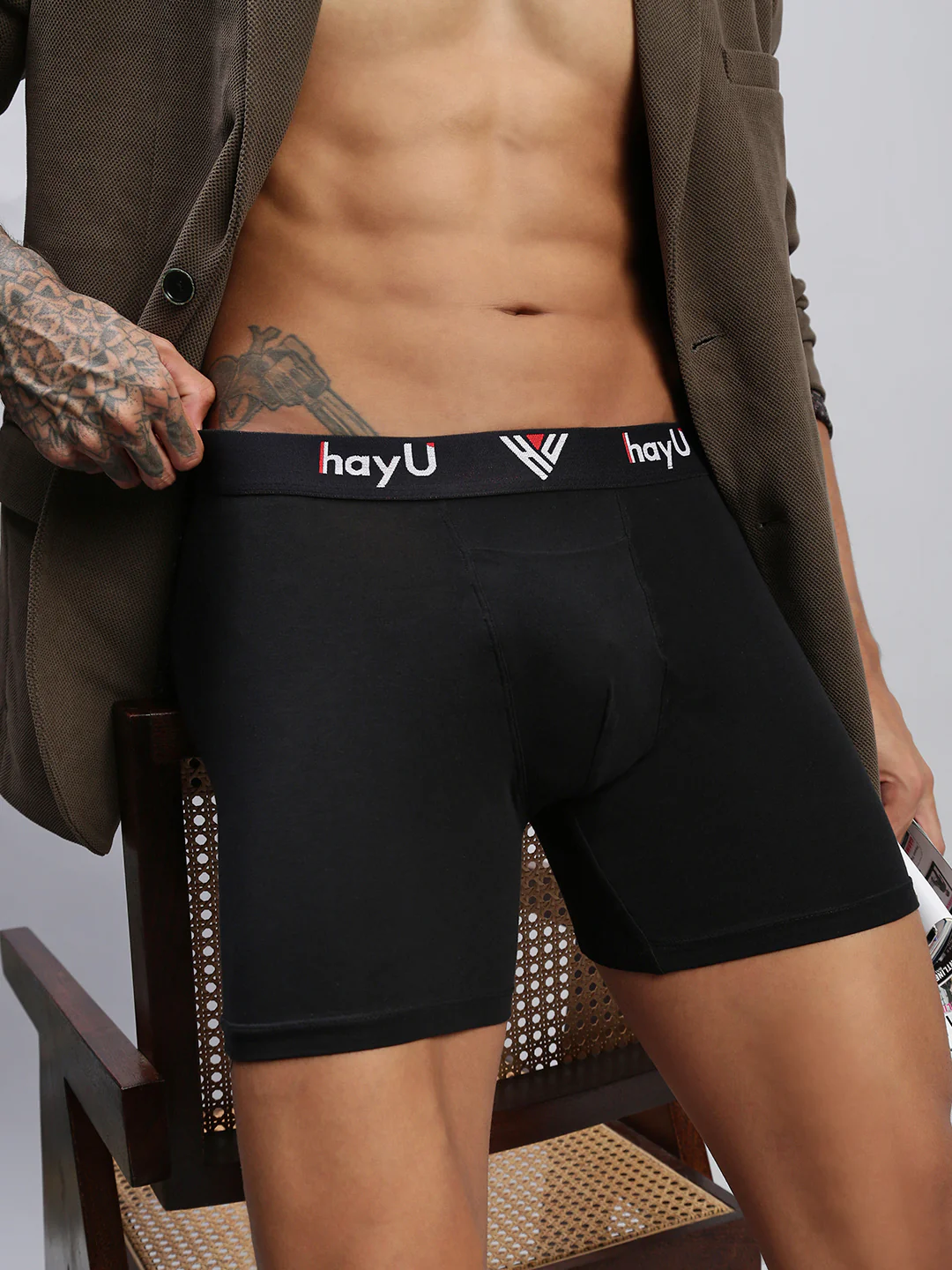 Men Pack of 3 Cotton Stretch Boxer Brief - Image 6
