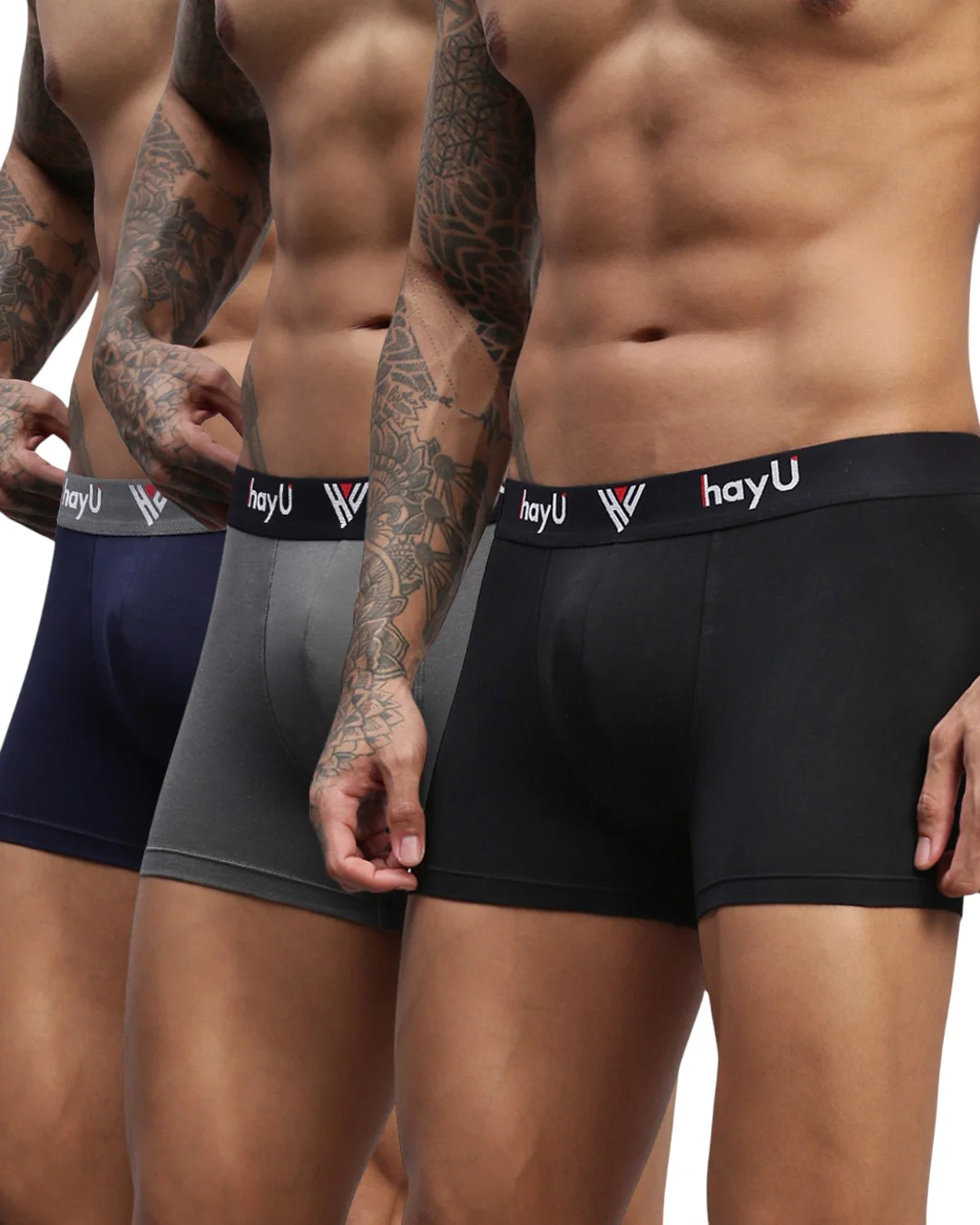 Men Pack of 3 Cotton Stretch Trunks
