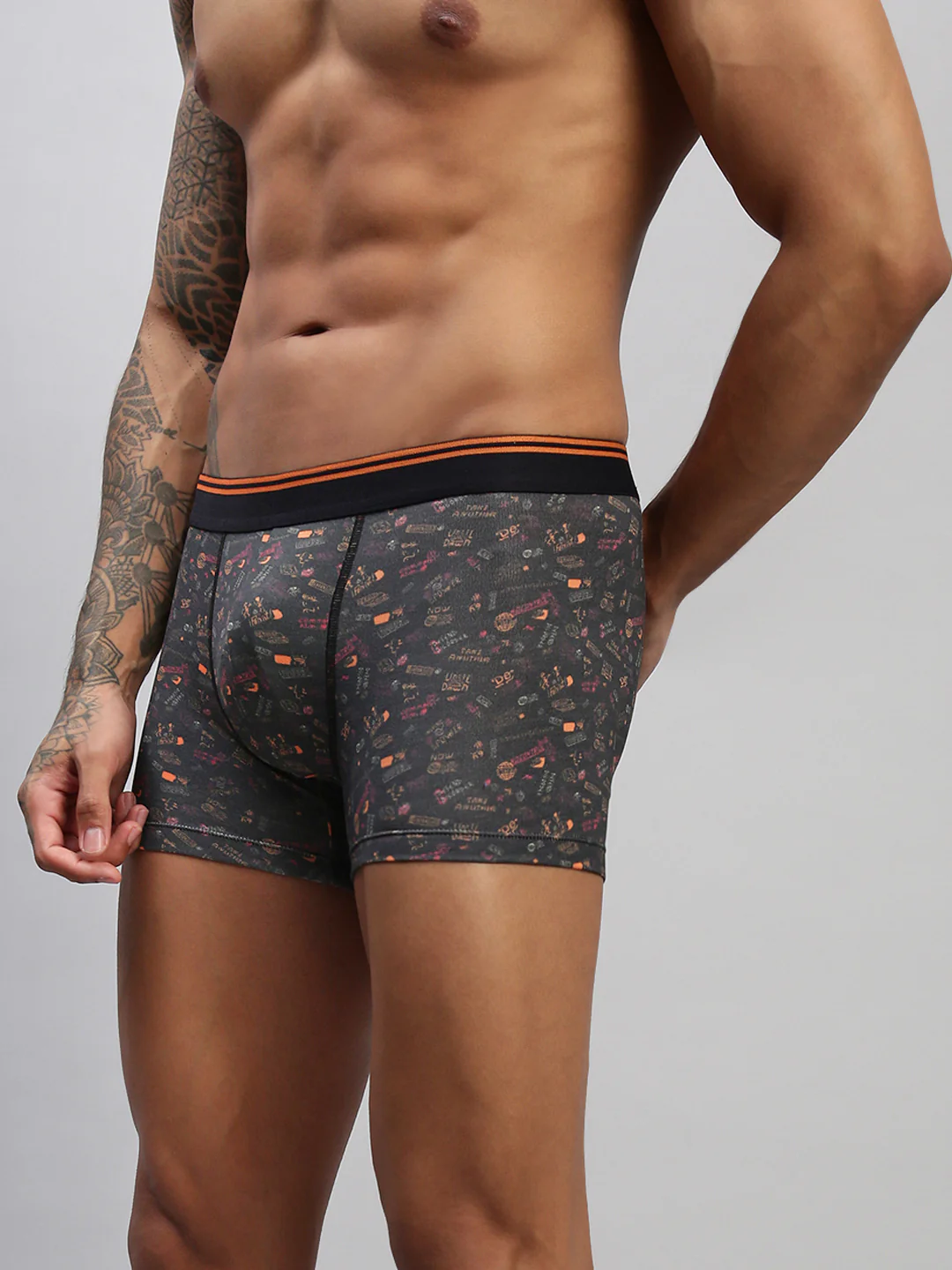 Men Pack of 3 men Modal Printed Trunks - Image 5