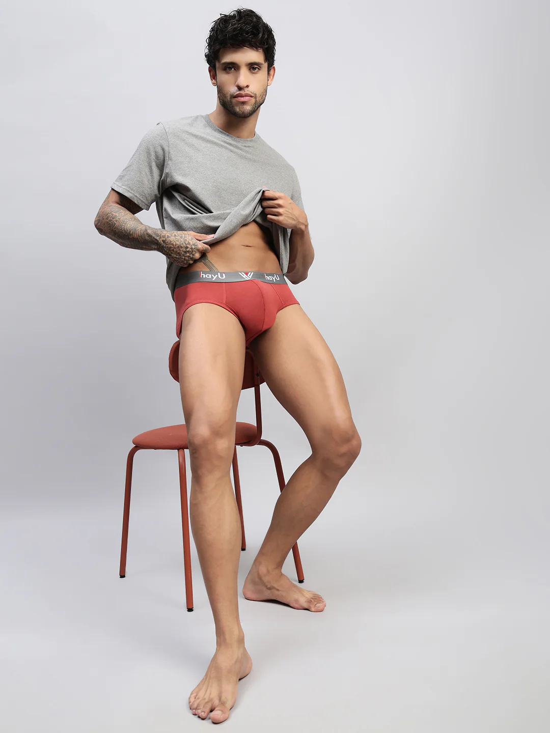Men Pack of 2 Cotton Elastane Briefs - Image 3