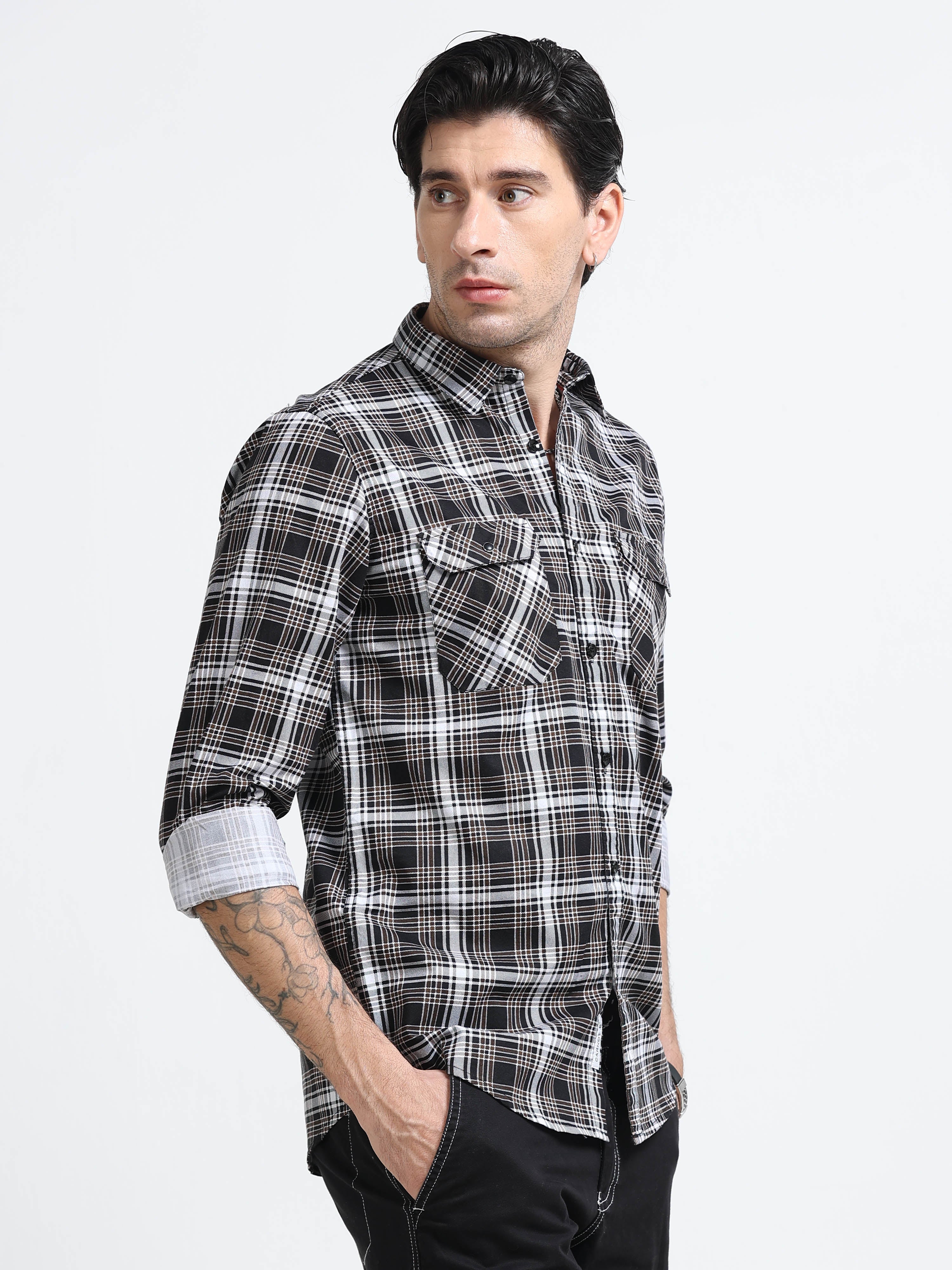 Men Premium Checkered Casual Shirt