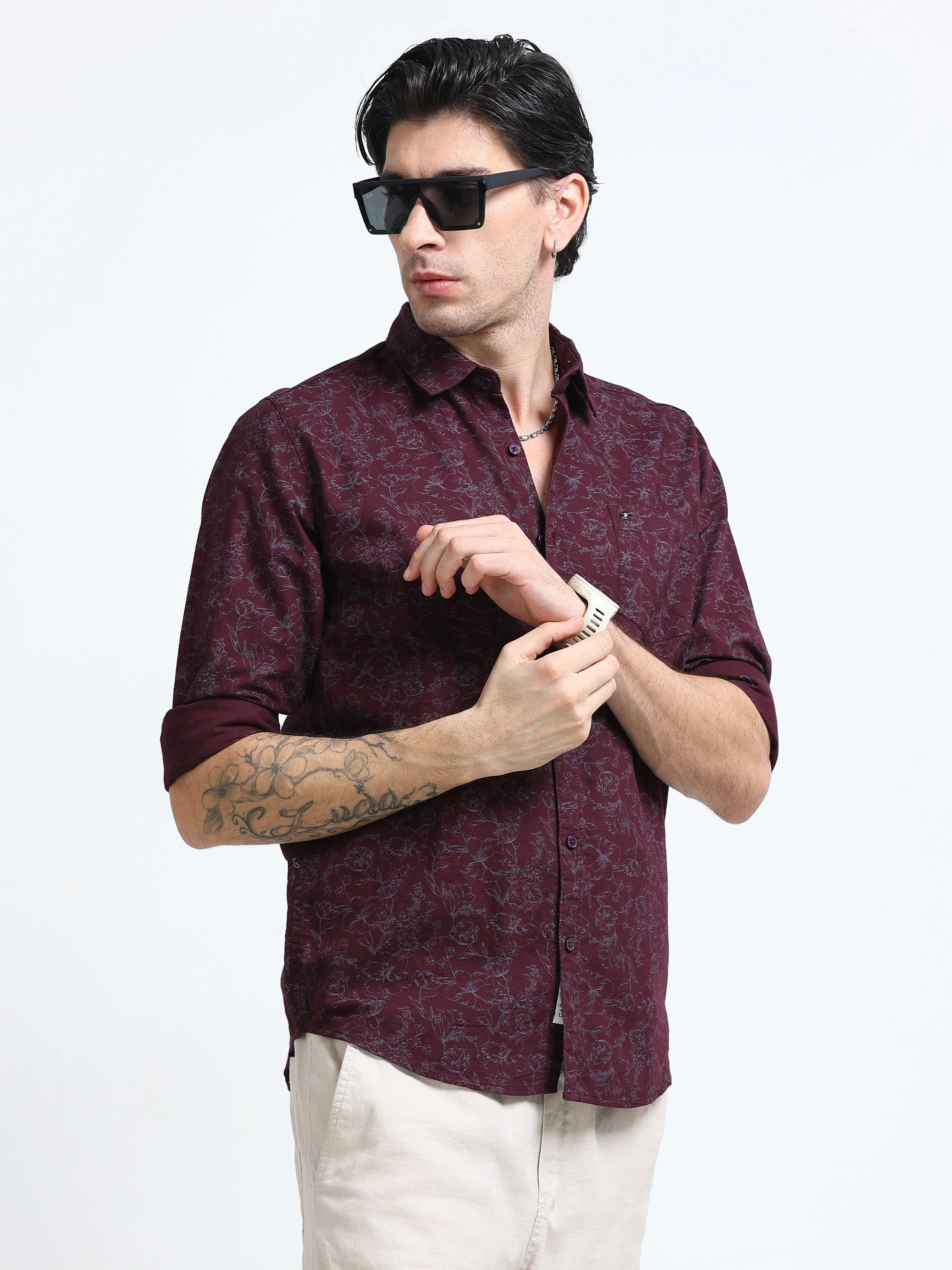 Men Premium Printed Casual Shirt