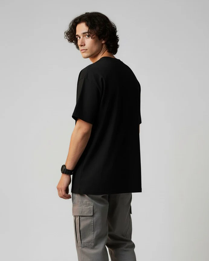 Men Printed Cotton Oversized T-Shirt - Image 5