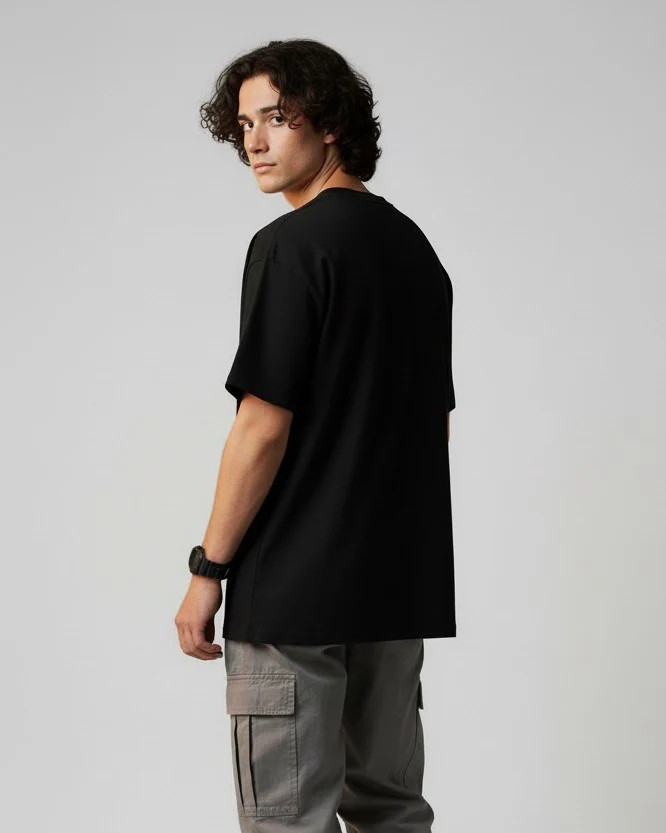 Men Printed Cotton Oversized T-Shirt - Image 3