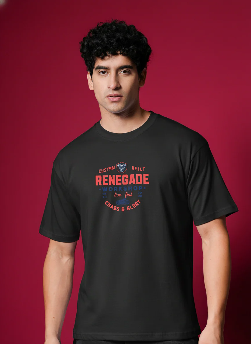 Men Round Neck Cotton T-Shirt