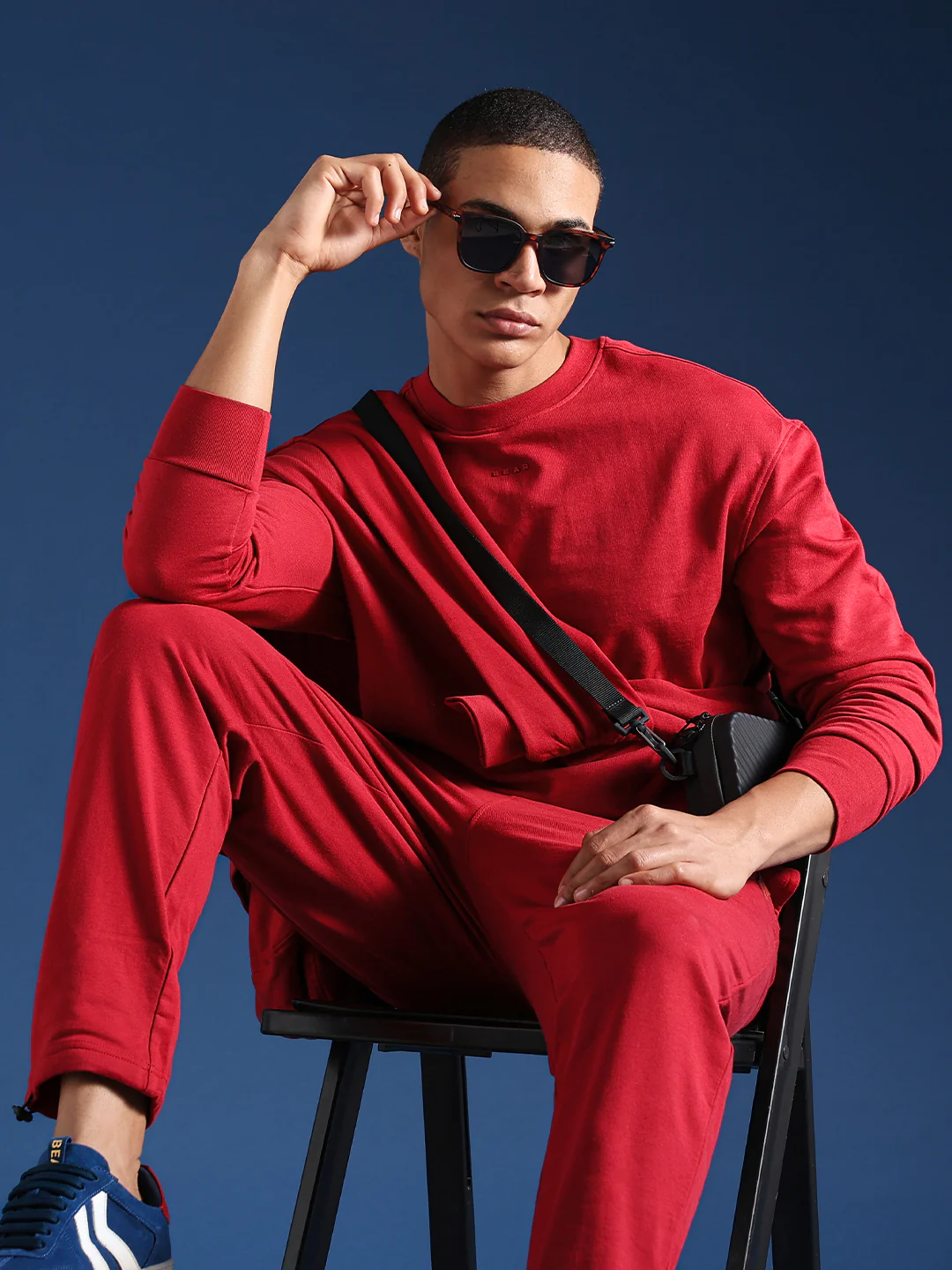 Men Solid Cotton Relaxed Fit Jogger