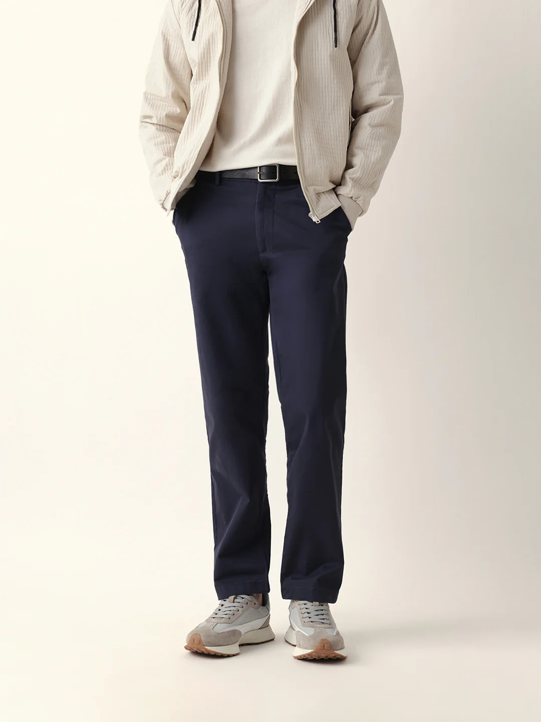 Men Solid Formal Trouser