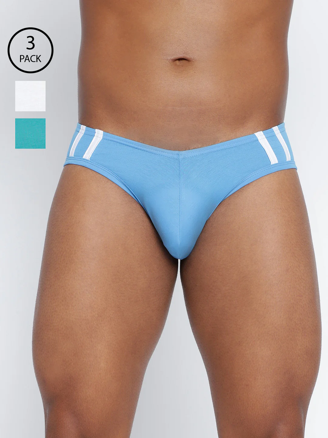 Men Striped Fashion Brief Pack of 3