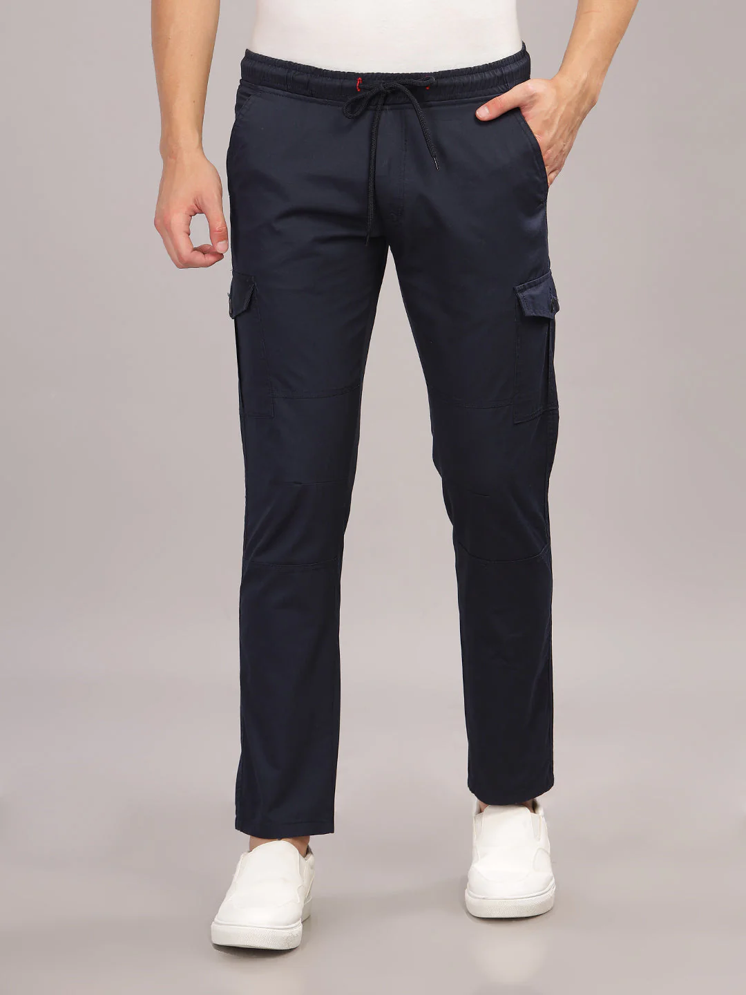 Men Suave Navy Cargo Pant