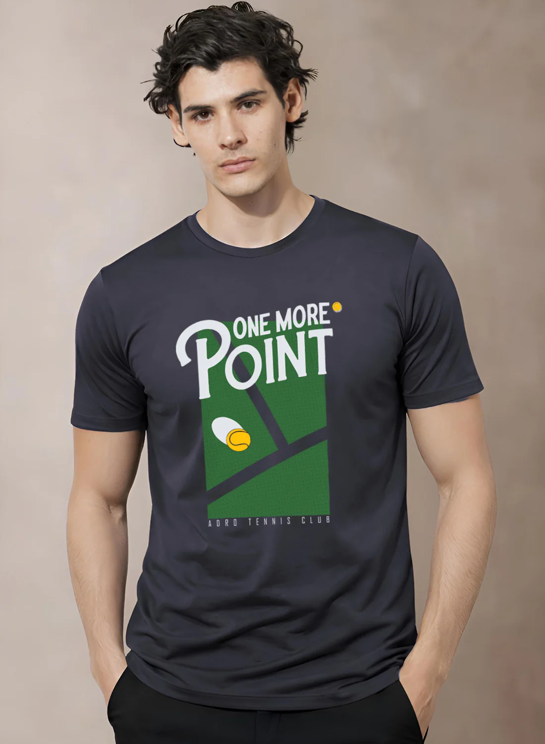 Men Tennis Printed T-Shirt