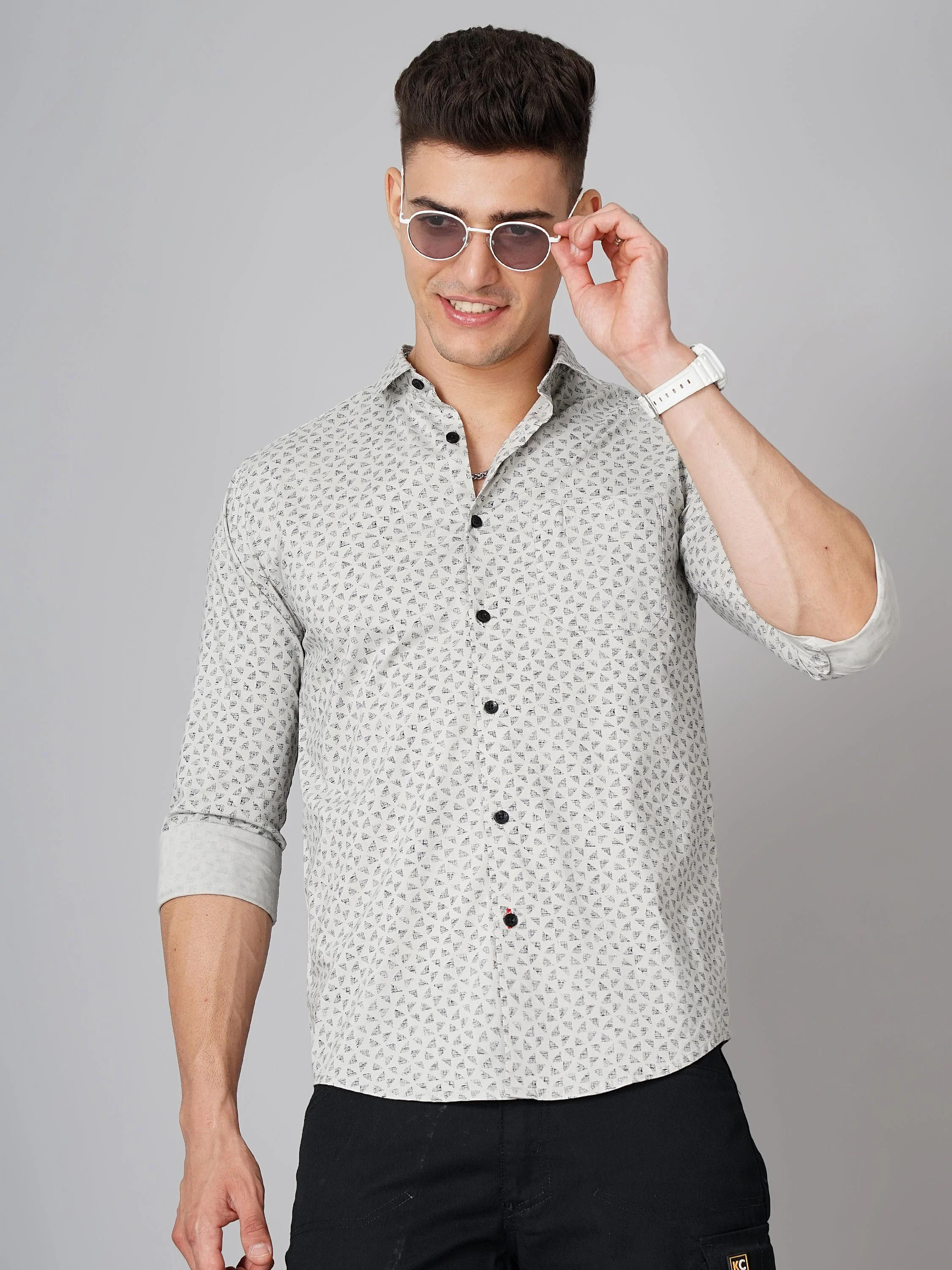 Men Triad Grey Shirt