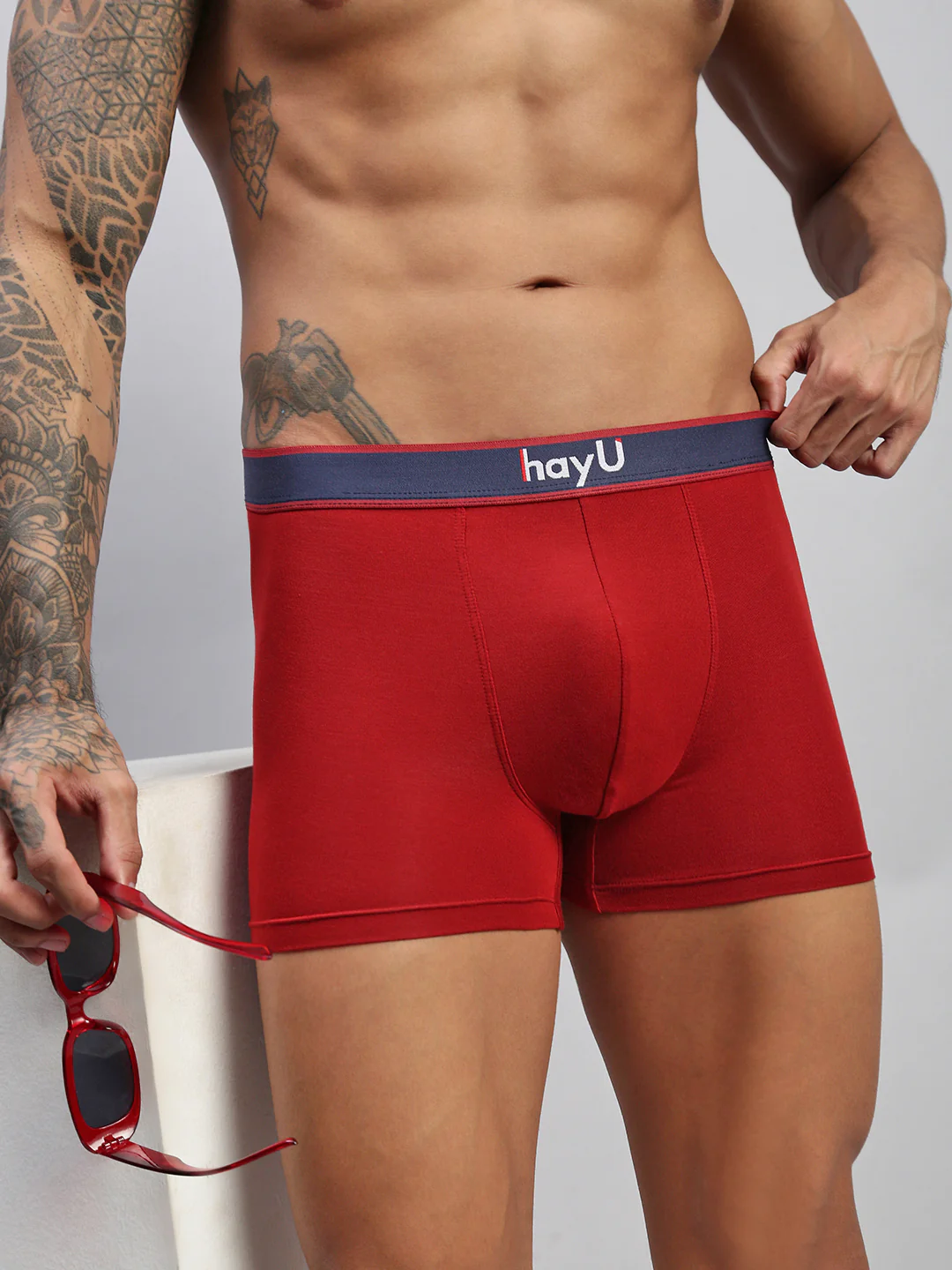 Men Pack of 2 Modal Elastane Trunks - Image 7