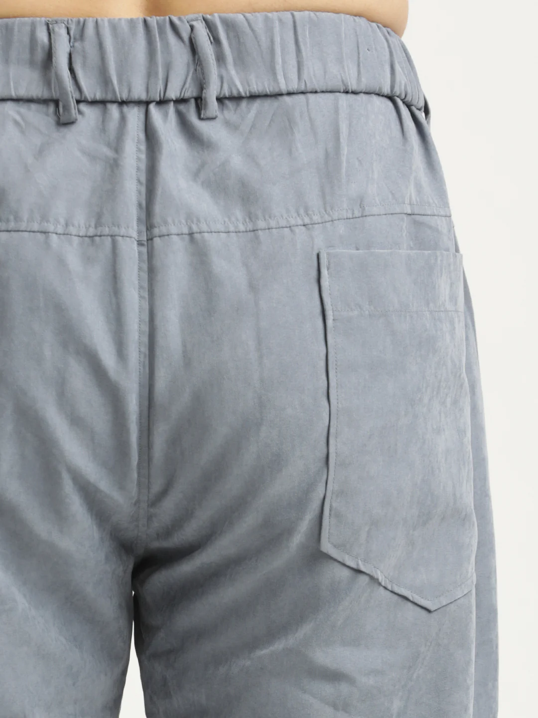 Men Velvet Cargo Trousers - Image 6